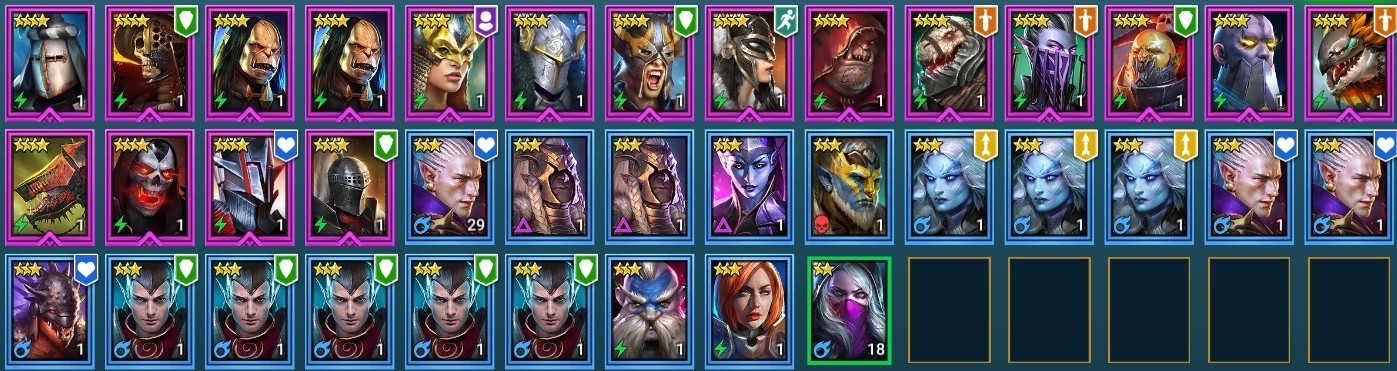 Raid Shadow Legends | Starter acc with Taras : 95k energy / 27 Legendary heroes