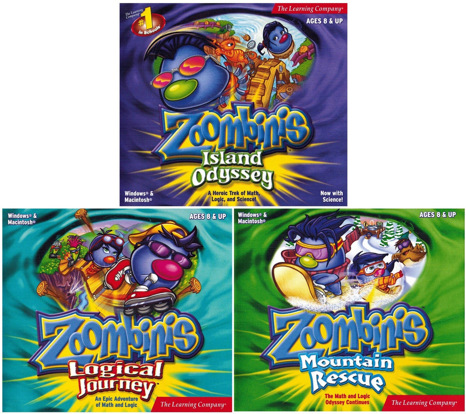 Zoombinis 3 Game Pack – Island Odyssey, Logical Journey, Mountain Rescue