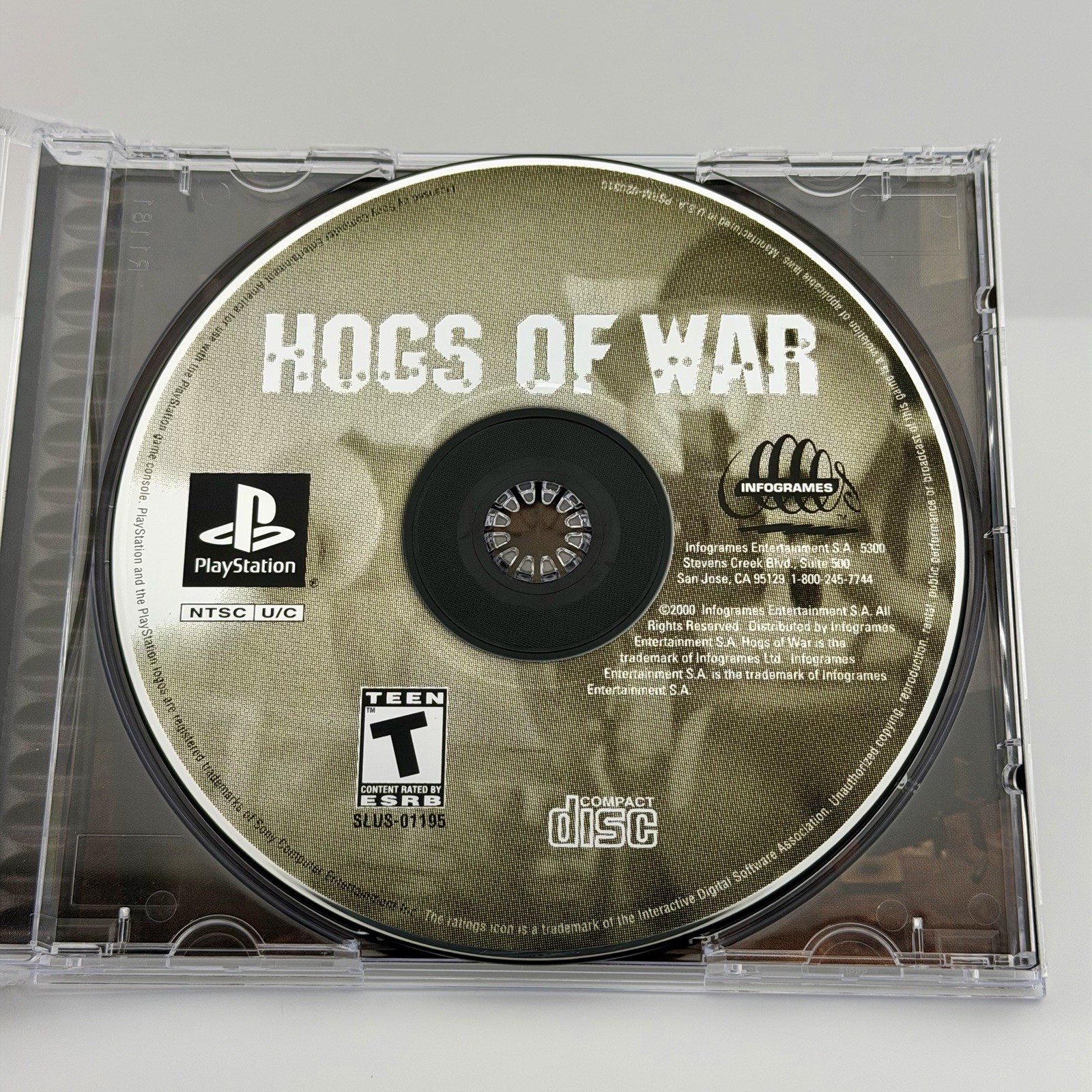 Hogs of War (Sony PlayStation 1, 2000) PS1 Black Label W/ Manual Tested Rare