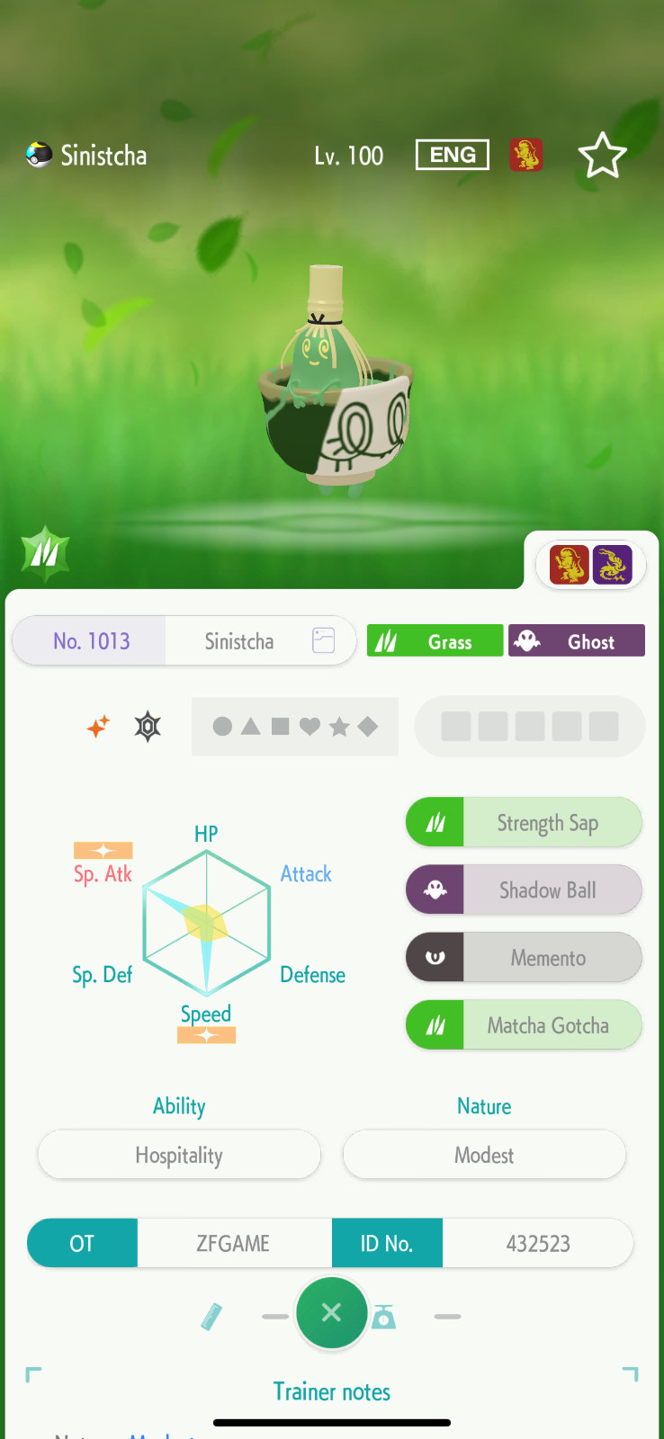 ✨6IV SHINY Masterpiece Sinistcha + EVS🚀 POKEMON HOME✨Champions✨Online delivery⚡