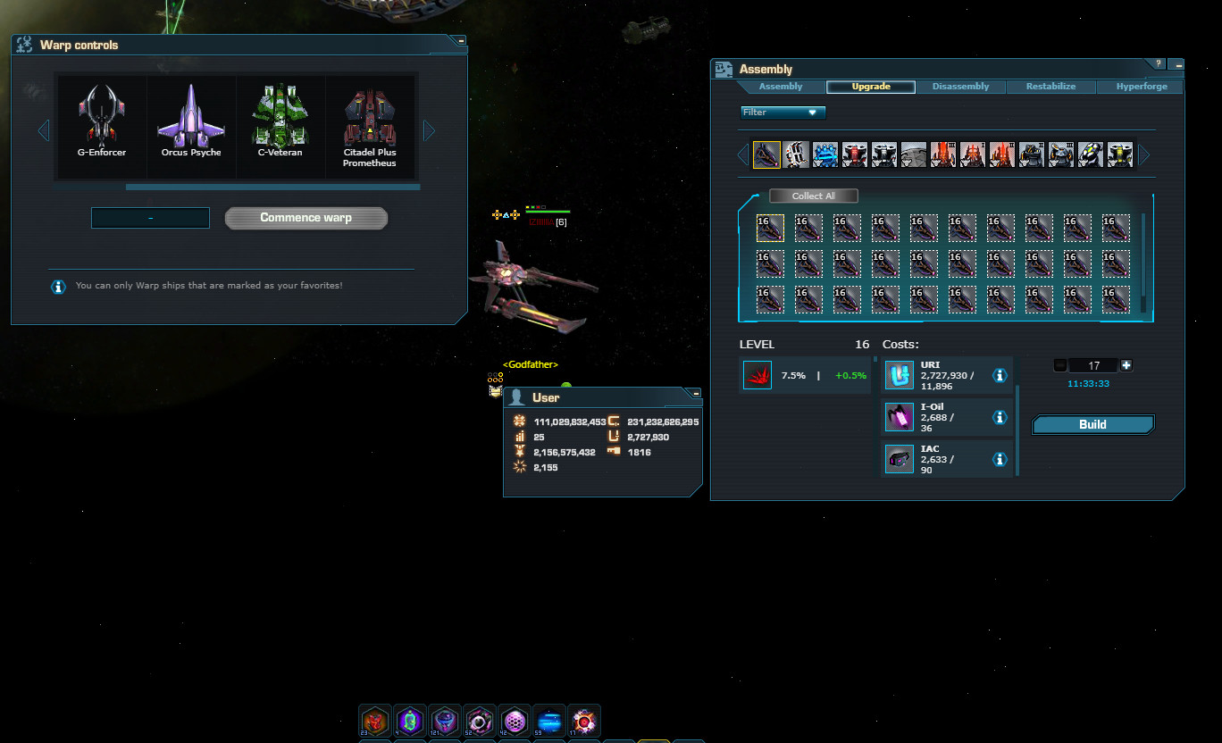 Dark Orbit| Global PVE(gbl1) – TR payment| 11m x4| ORCUS| 36 Prom(16)| 20bo3