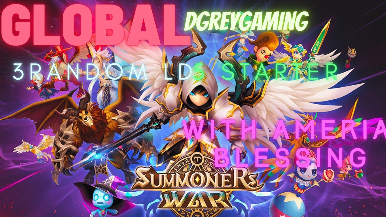 🔥Summoners War Global Starter **RANDOM 1LD5** BUY 1 GET 2🔥