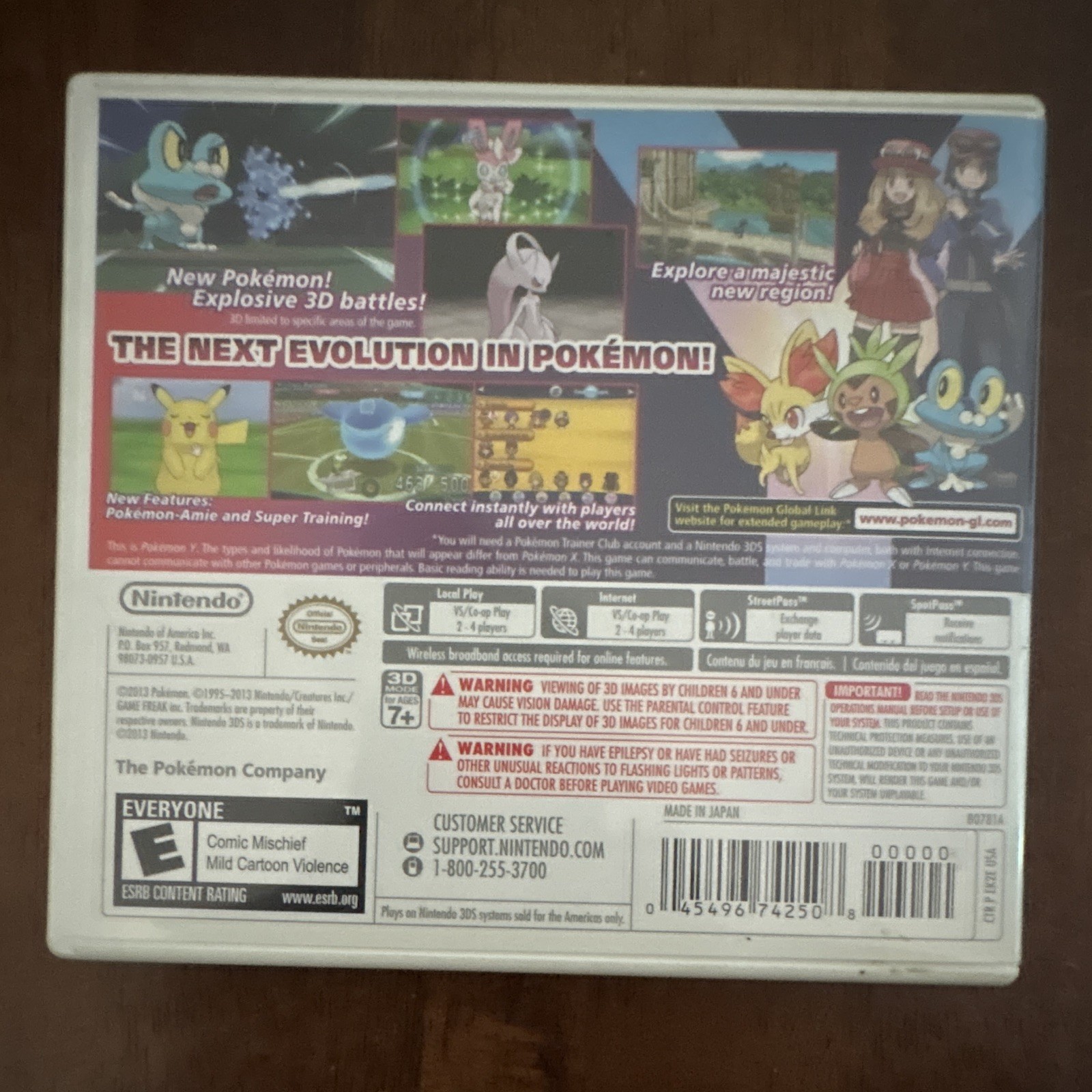 Nintendo Pokémon Y (Pokémon Series) Nintendo 3DS 2013 E NTSC-U/C Multiplayer