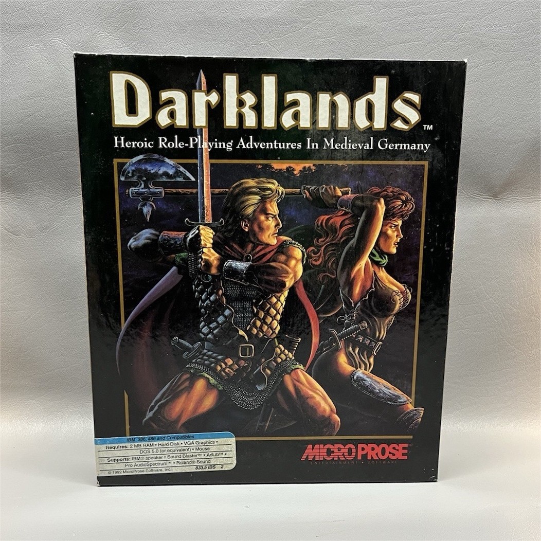 Darklands MicroProse PC Game 1992 Role Playing Manual Map Included