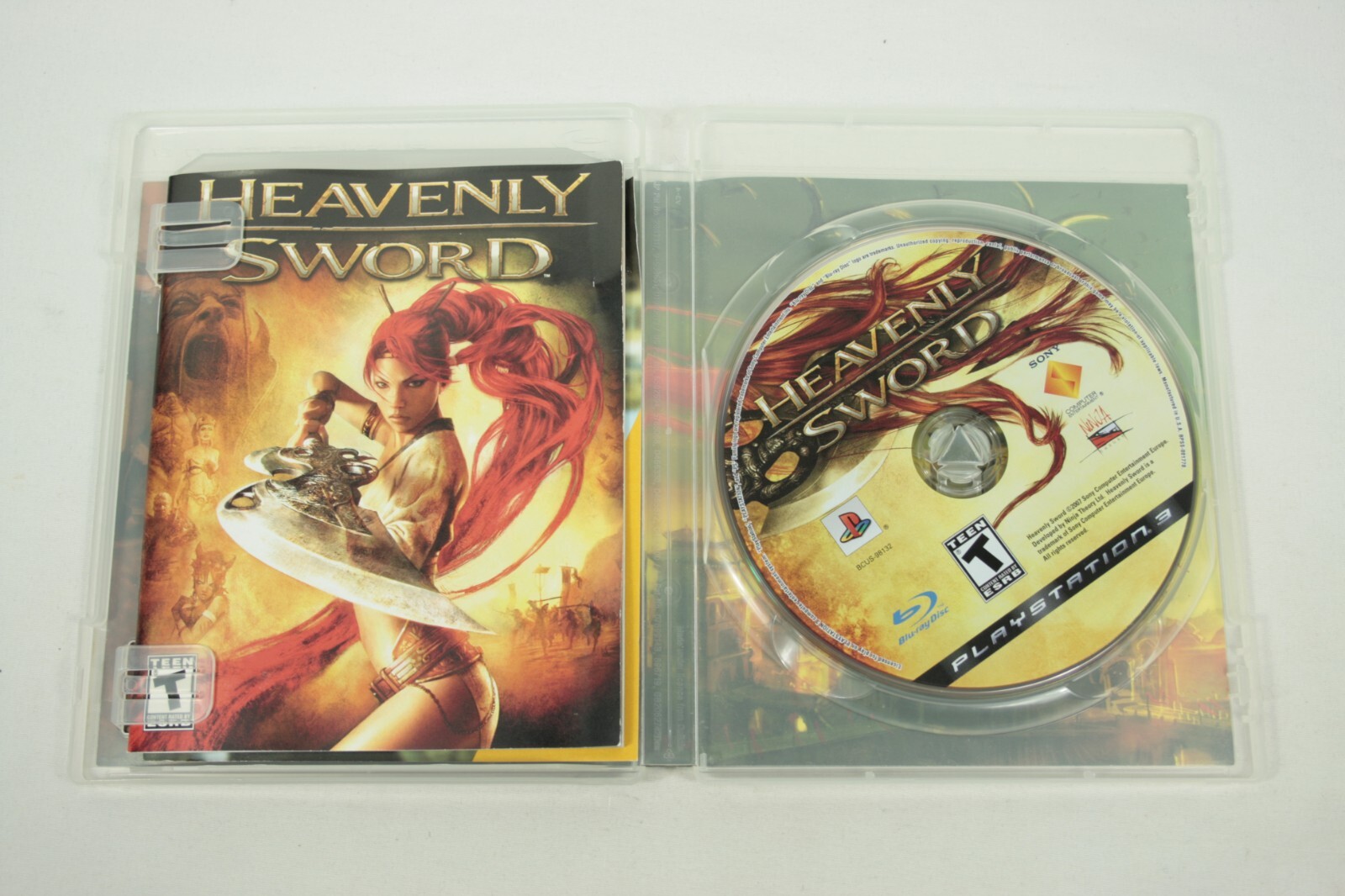 Heavenly Sword PS3 CIB Sony PlayStation 3 2007 Complete w/ Manual & Ad Insert E