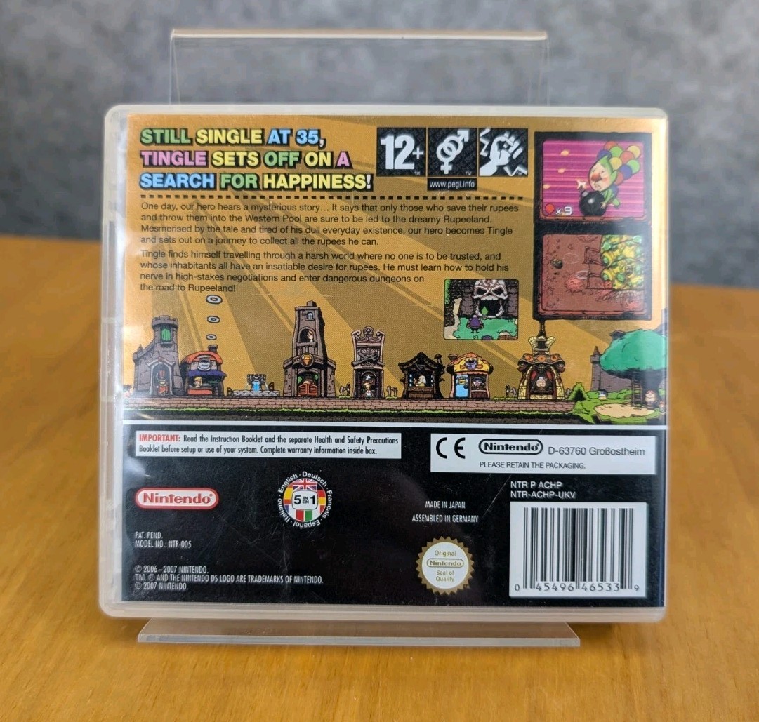 Freshly Picked Tingle’s Rosy RupeeLand DS REGION FREE (Works On US Consoles) PAL