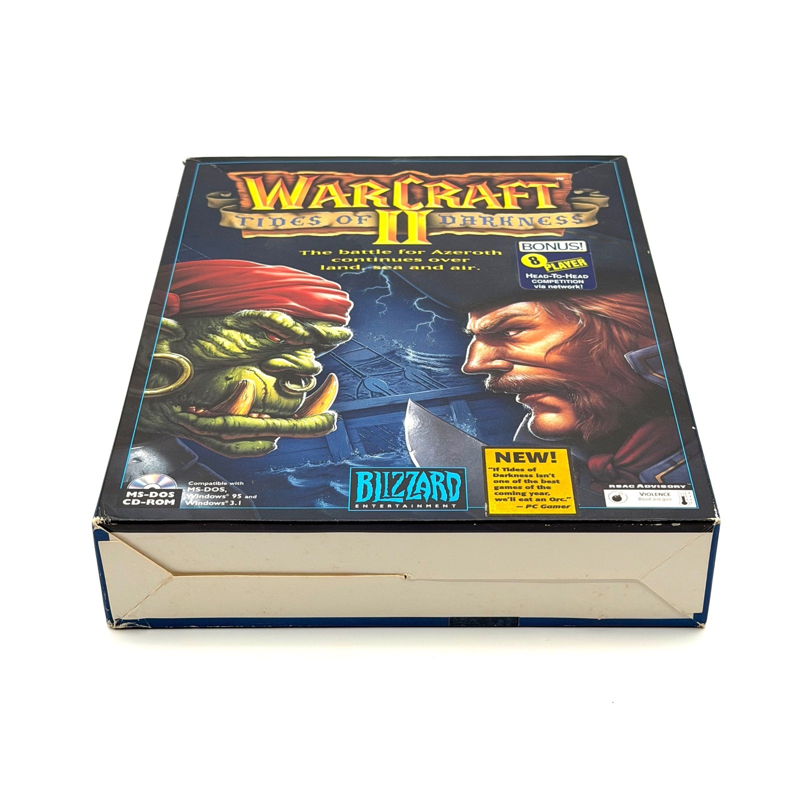 Warcraft II Tides of Darkness PC Big Box Vintage 1995 Blizzard Entertainment