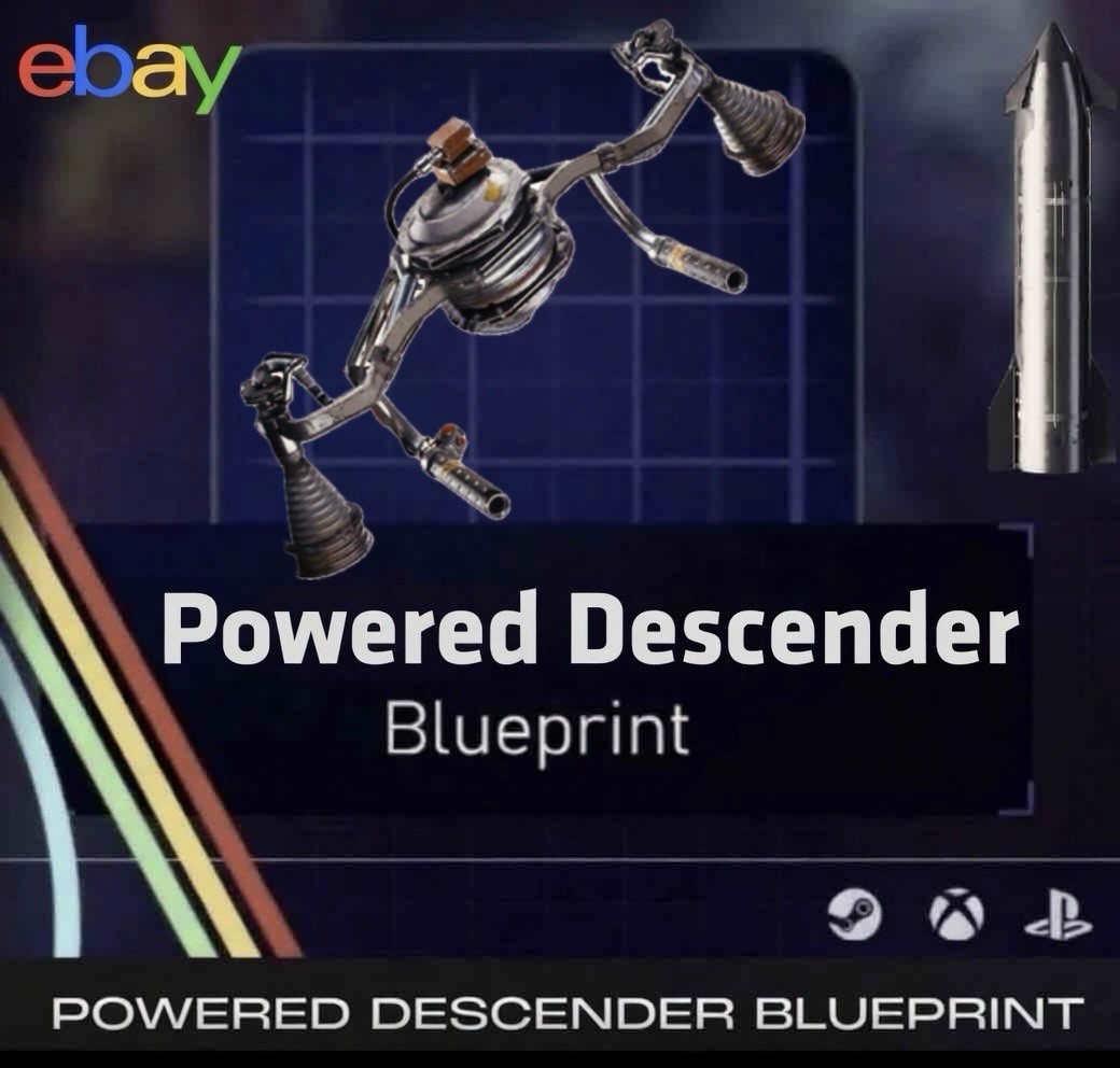 ✨ Arc Raiders -🚀 Powered Descender Blueprint ⚔️ NEW Fast & Trusted USA Seller