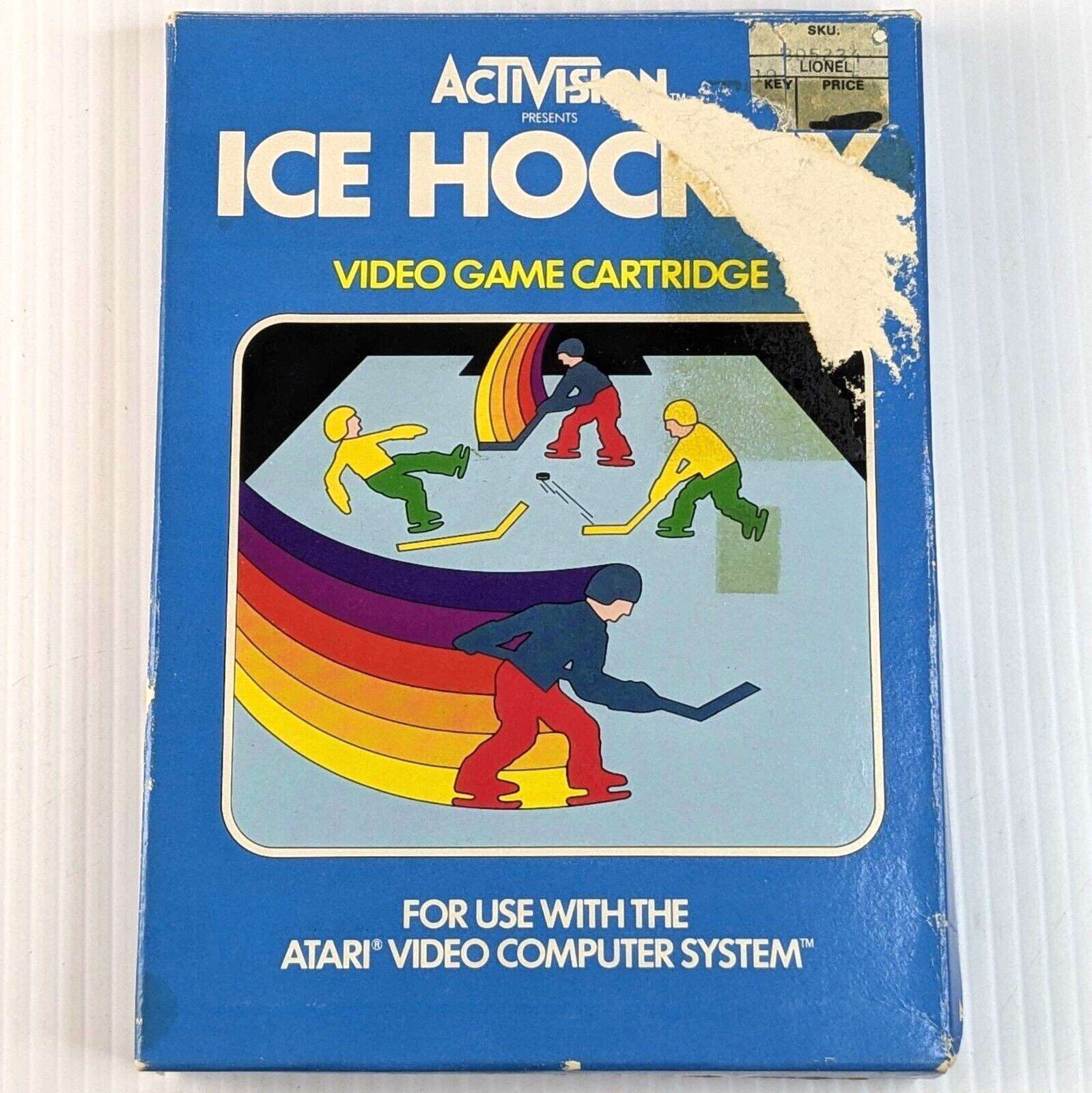 Activision Presents Ice Hockey Atari 2600 Video Game Cartridge With Box & Manual
