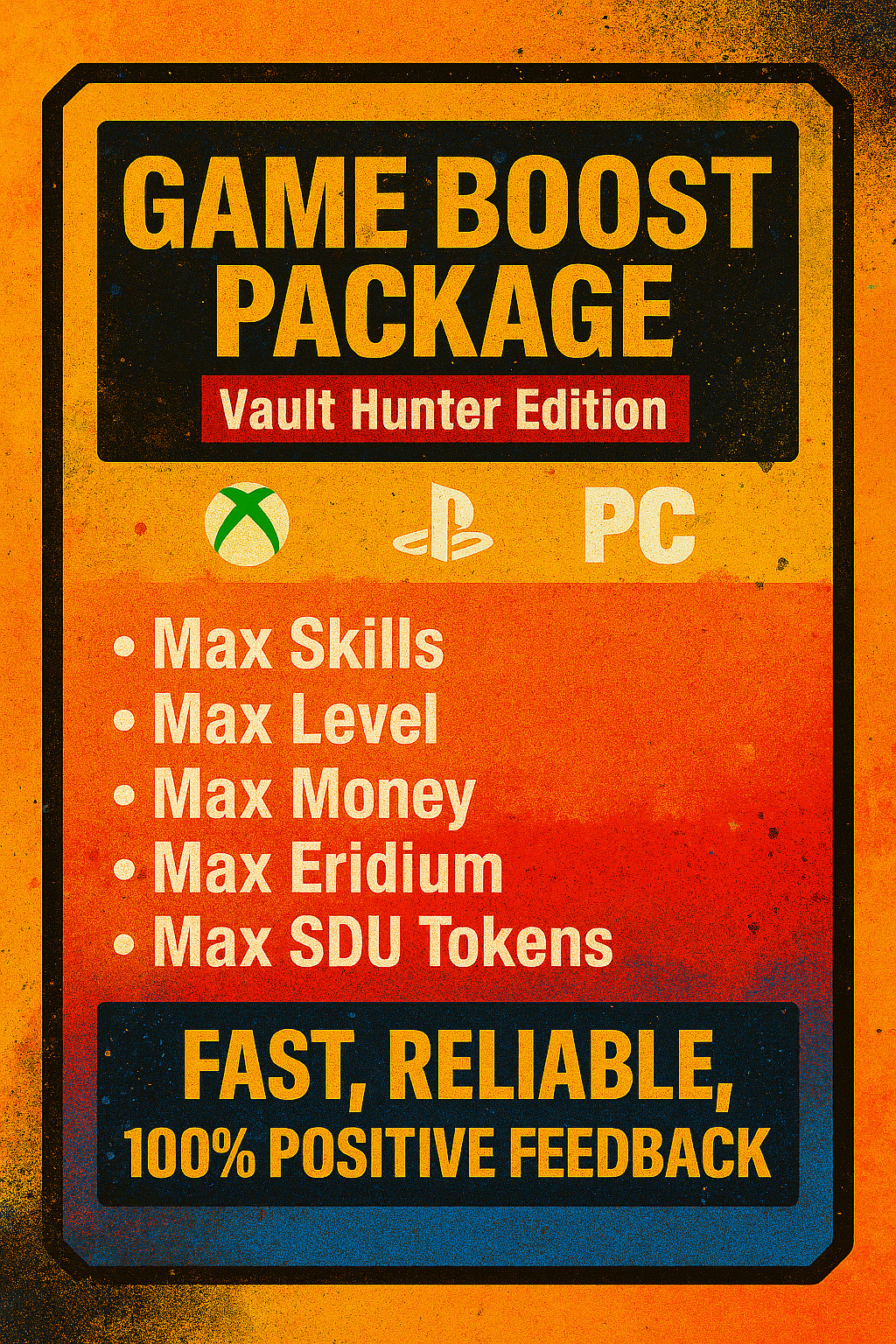 🔥Borderlands 4 [PS5/XBOX/PC] Max Lvl 60 / Eridium/Money /Max Skills/Max SDU x1