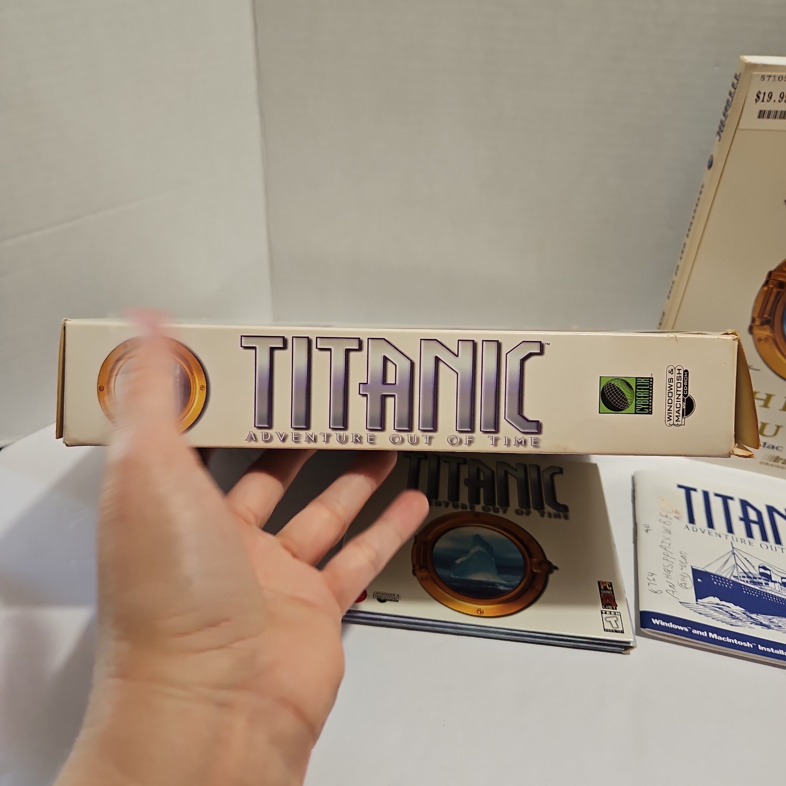 Titanic Adventure Out of Time PC Big Box Complete 2 Disc Mac 1996 Hints Book
