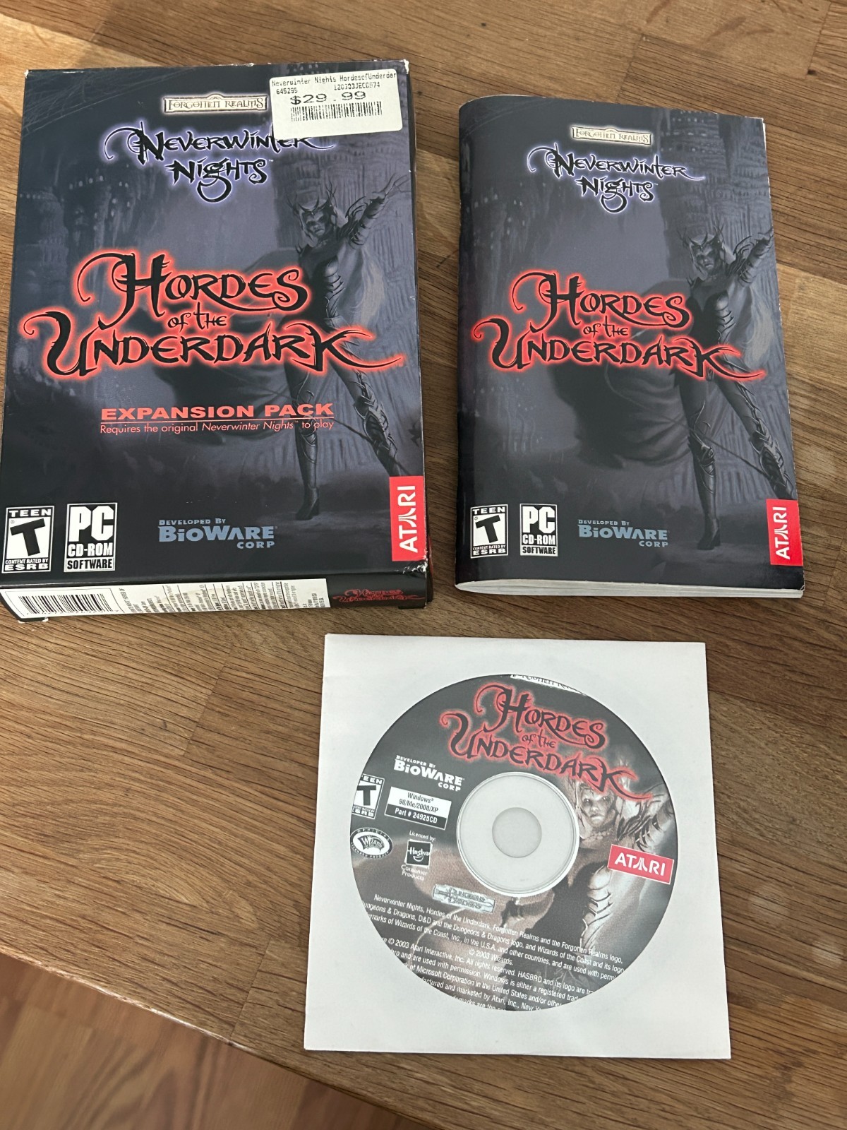 2 PC GAMES 1 SEALED NWN Hordes of the Underdark & NWN 2 Mask of the Betrayer