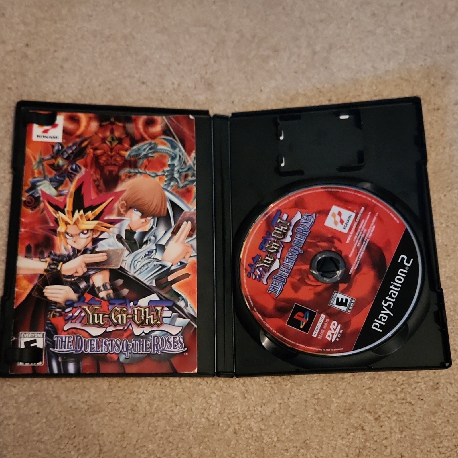Konami Yu-Gi-Oh! The Duelists of the Roses PS2 Strategy Manual Included E