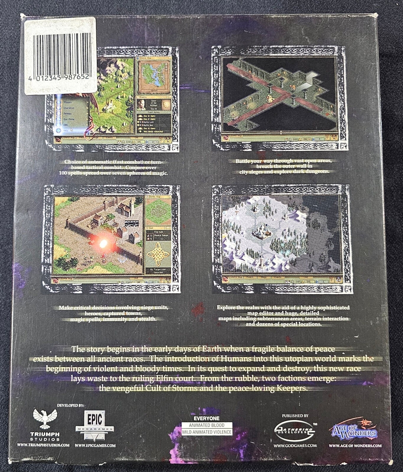 Age of Wonders (PC, CD-ROM, 1999) Big Box – CIB