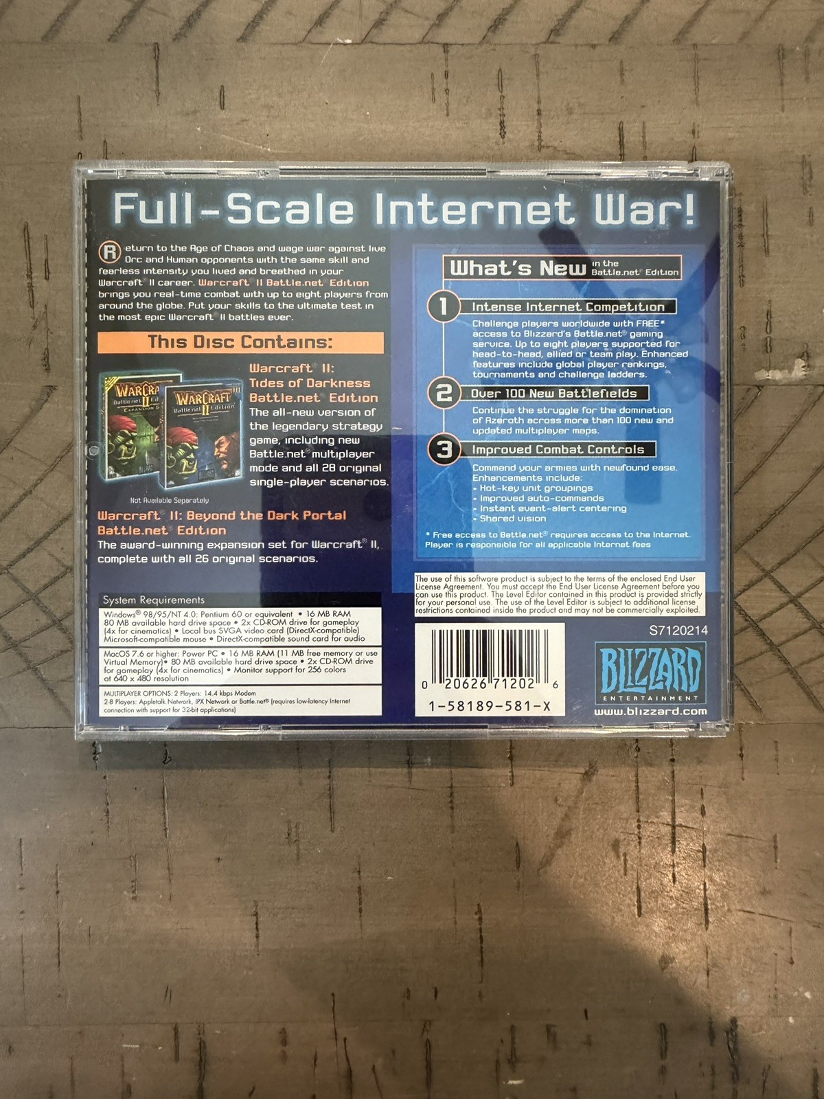 WarCraft: Orcs & Humans & WarCraft II 2: Battle.net Edition Big Box (PC, 1994)
