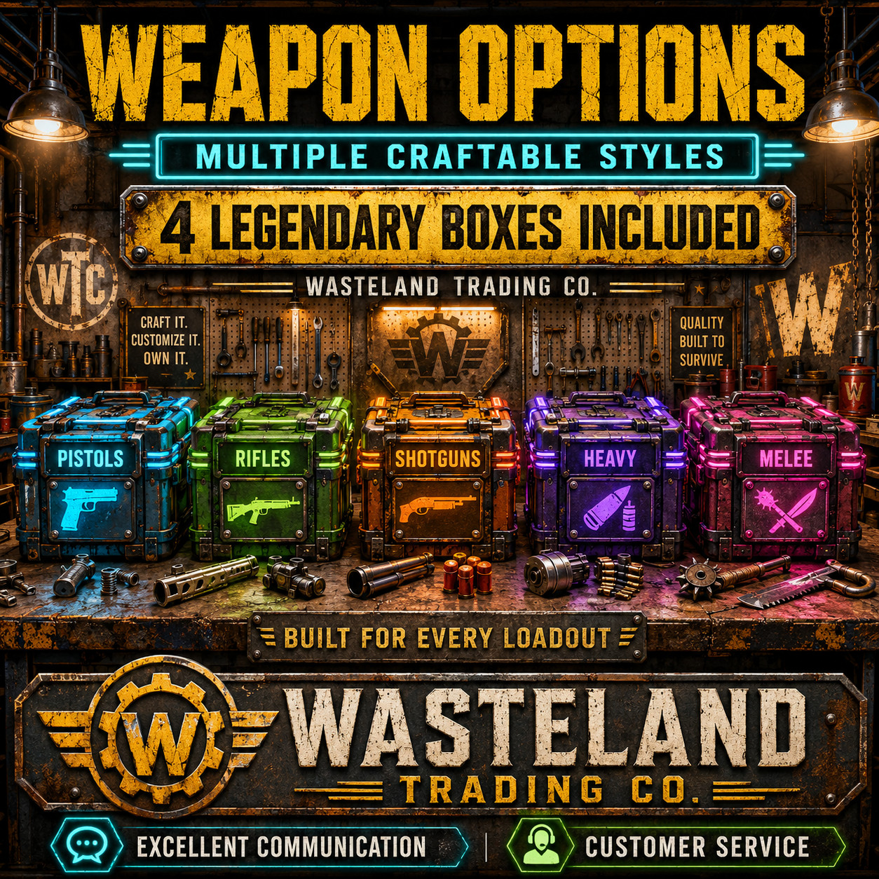 Fallout 76 Weapons | Rifles Heavy Melee | Choose Option | +4 Legendary Boxes