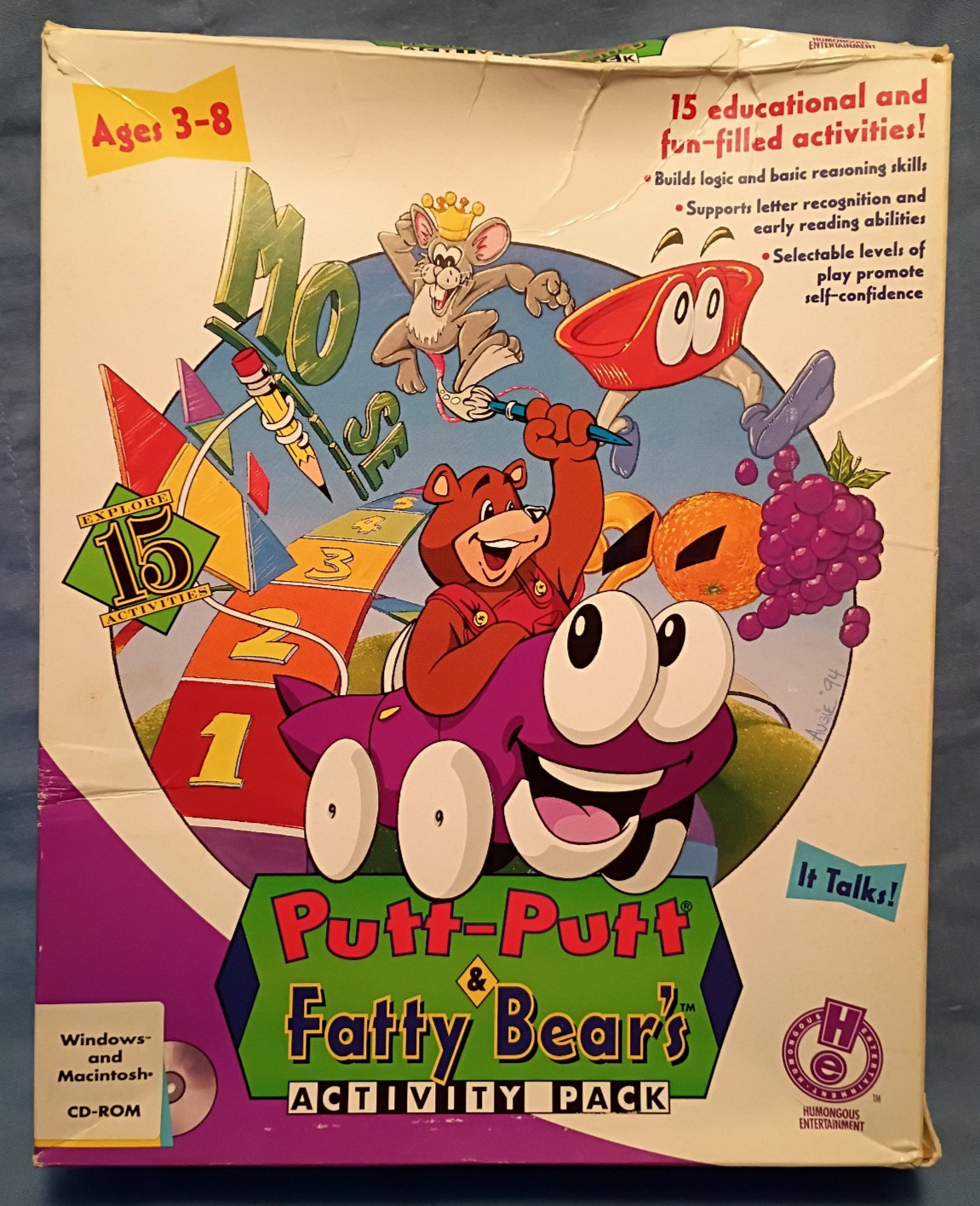 Putt-Putt & Fatty Bear’s Activity Pack CD-ROM for Windows and Macintosh ages 3-8