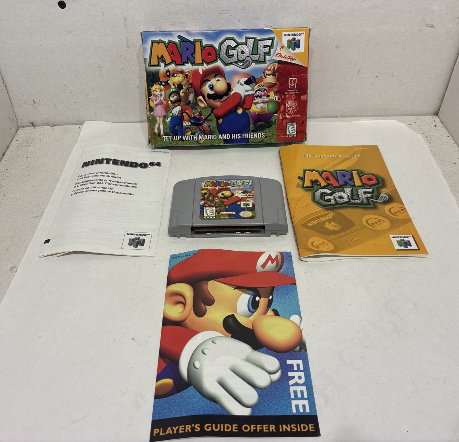 Mario Golf – Nintendo 64 N64 – CIB – Authentic, Tested, Works