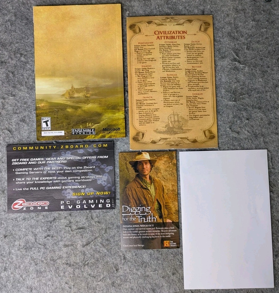 Age of Empires III 3 PC Box and Discs w Product Key