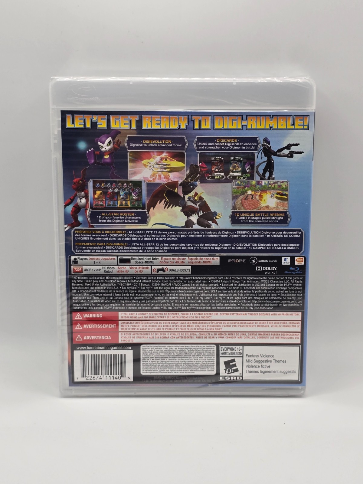 Digimon All-Star Rumble (Sony Playstation 3, 2014) PS3 Brand New Sealed