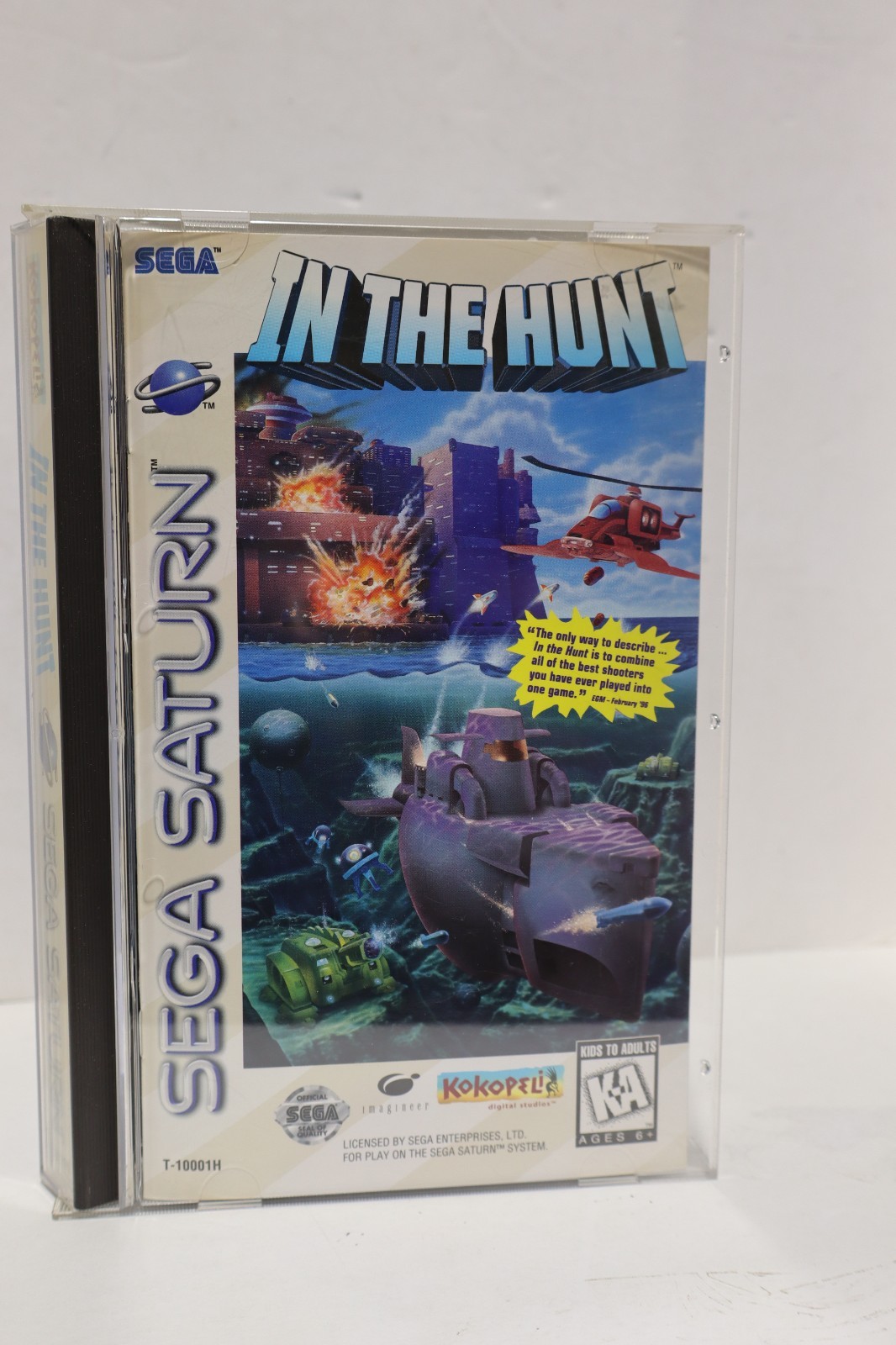 In the Hunt (Sega Saturn, 1996) in Box with Manual
