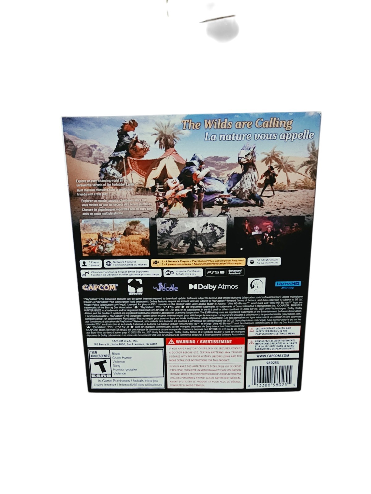 Monster Hunter Wilds [Steelbook Edition] (Sony PlayStation 5 PS5, 2025) Mint