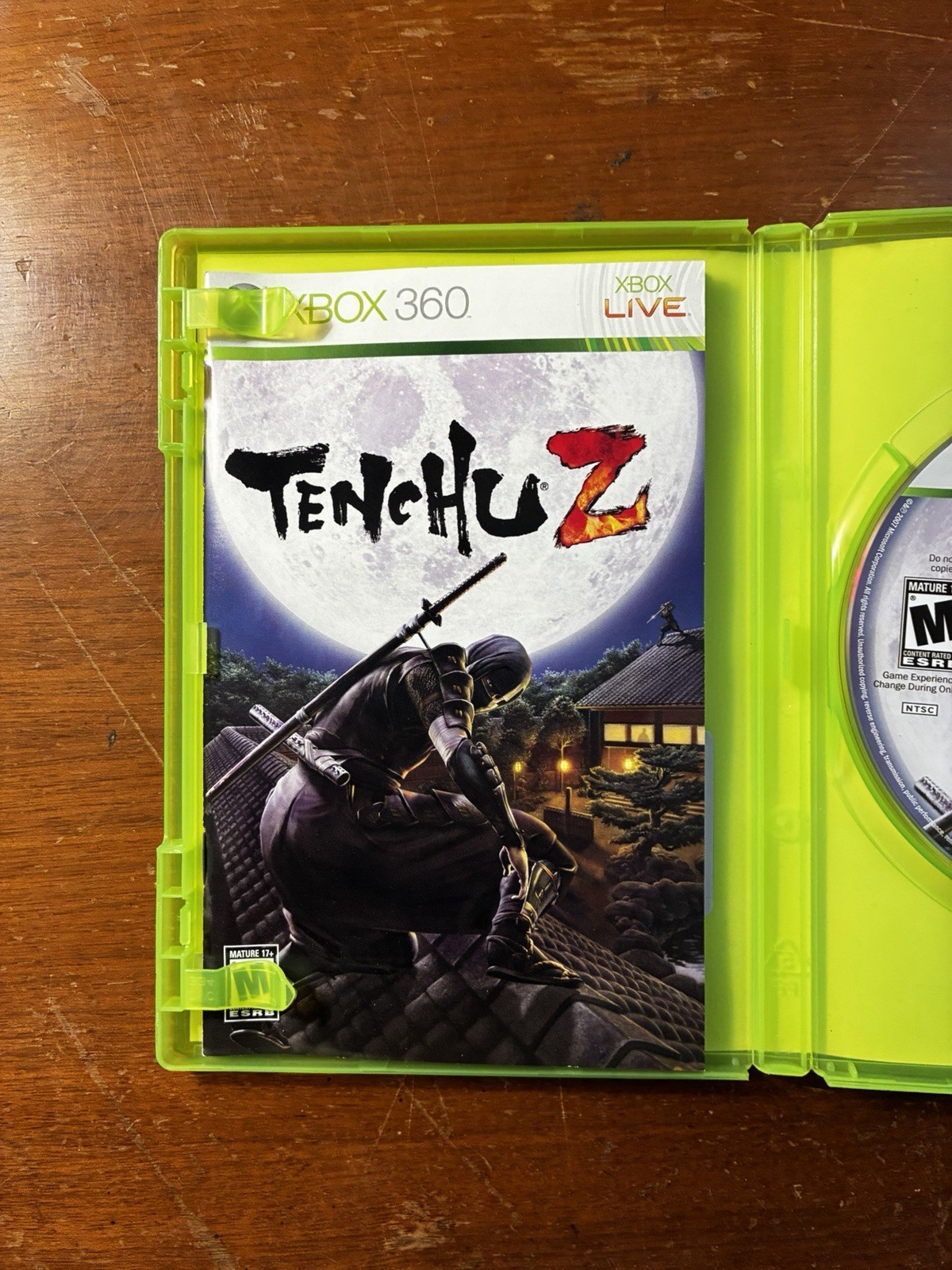 Tenchu Z (Microsoft Xbox 360, 2007) Complete CIB: VG++