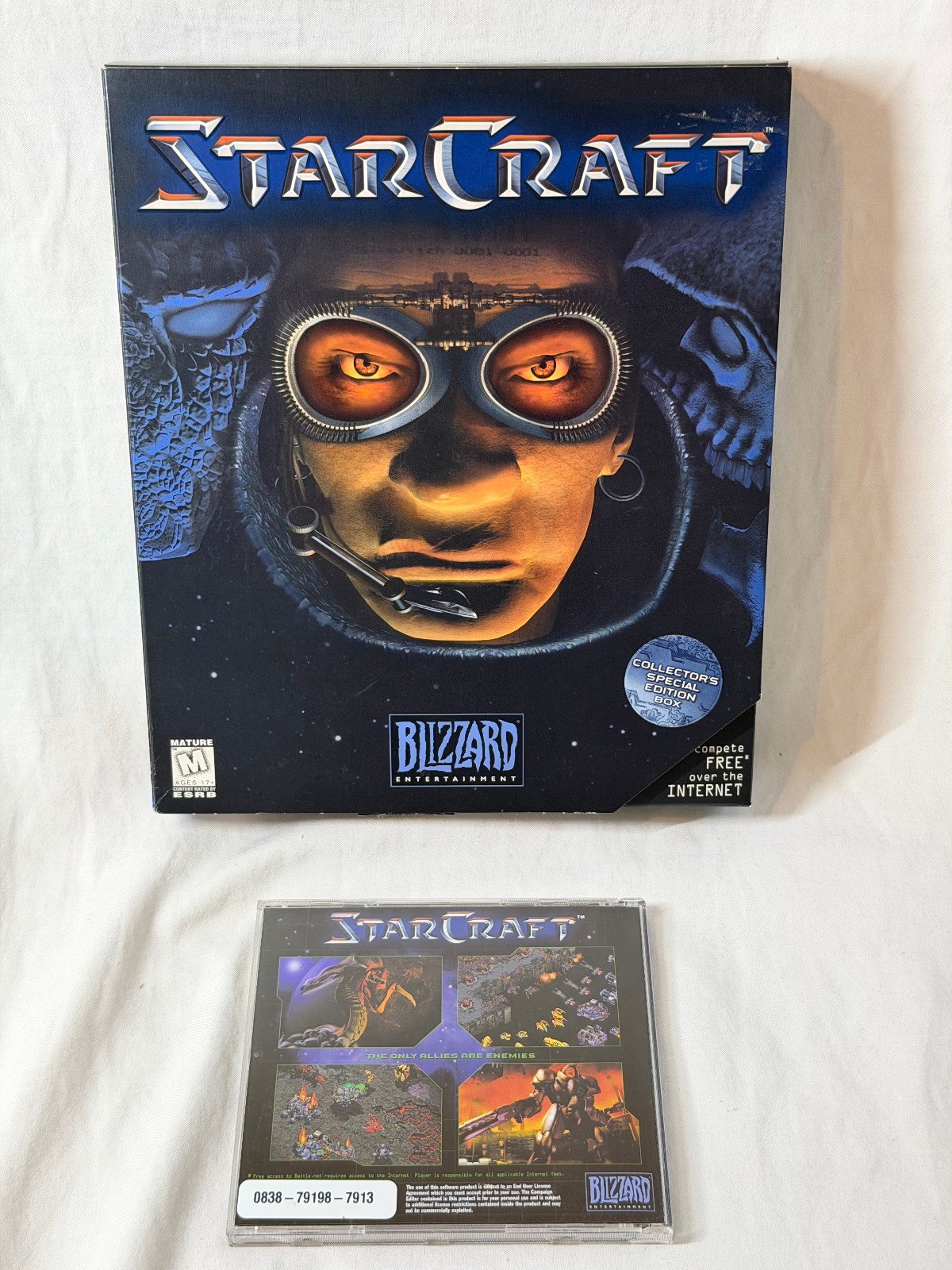 StarCraft Big Box – Terran Collectors Special Edition + Jewel Case RARE 1998