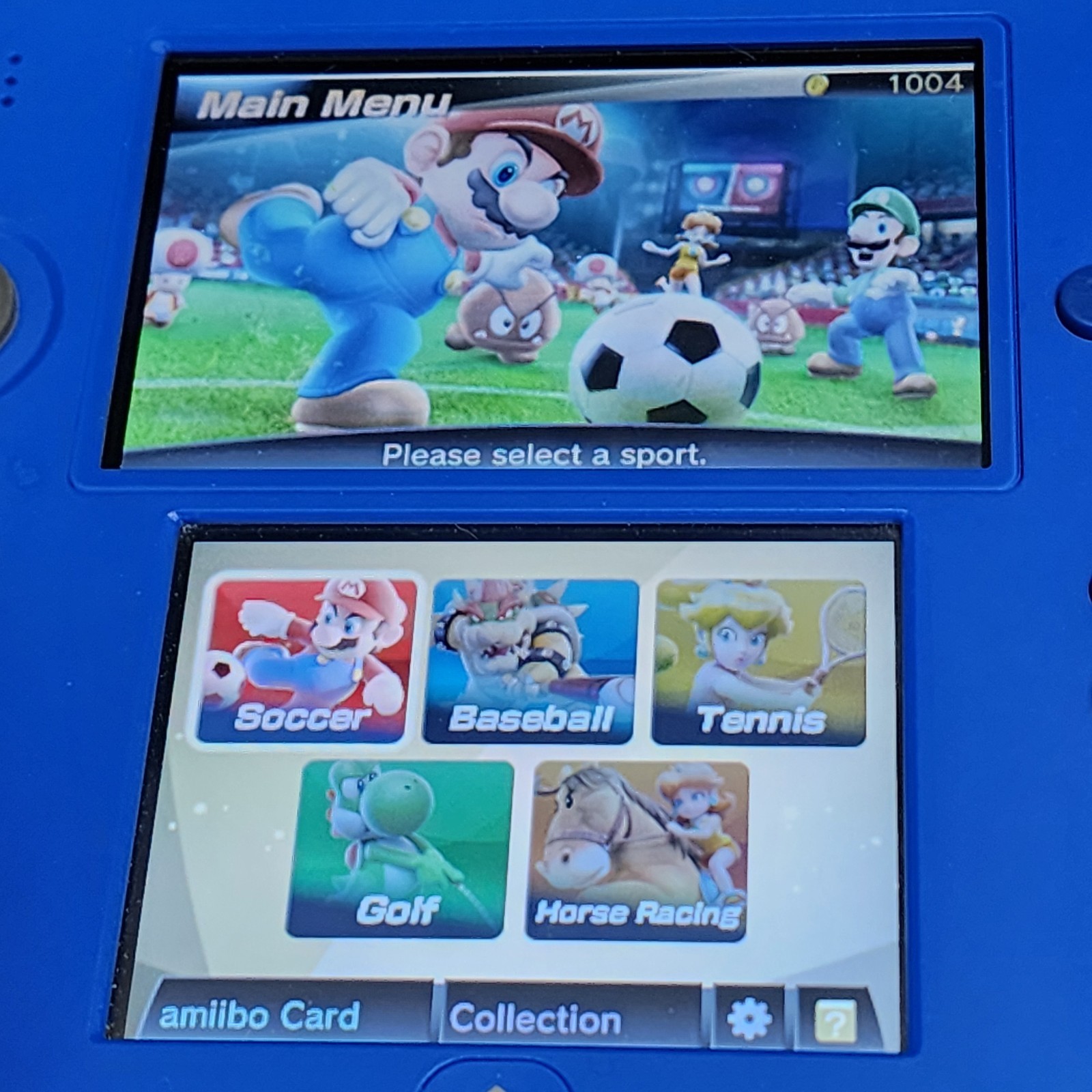 Nintendo 3DS Mario Sports Superstars Used Game Complete In Box w/ Amiibo Card