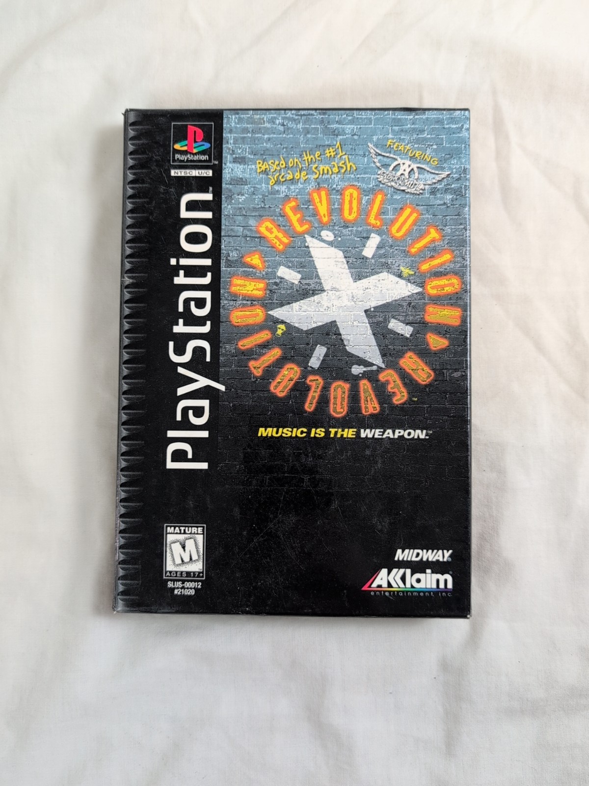 Revolution X Sony PlayStation PS1 1996 Long box Cib Manual Tested