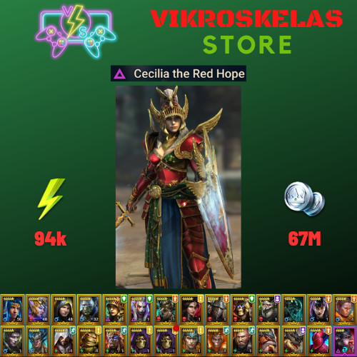 Raid Shadow Legends | Starter acc with Cecilia : 94k energy / 27 Legendary hero