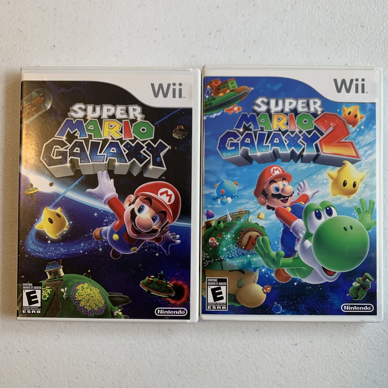 Lot Of 2: Super Mario Galaxy 1 And 2 (Nintendo Wii) CIB Complete Tested Working