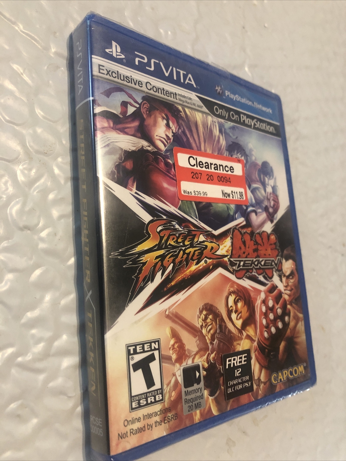 Street Fighter X Tekken (Sony PlayStation Vita, Brand new Factory Sealed Rip