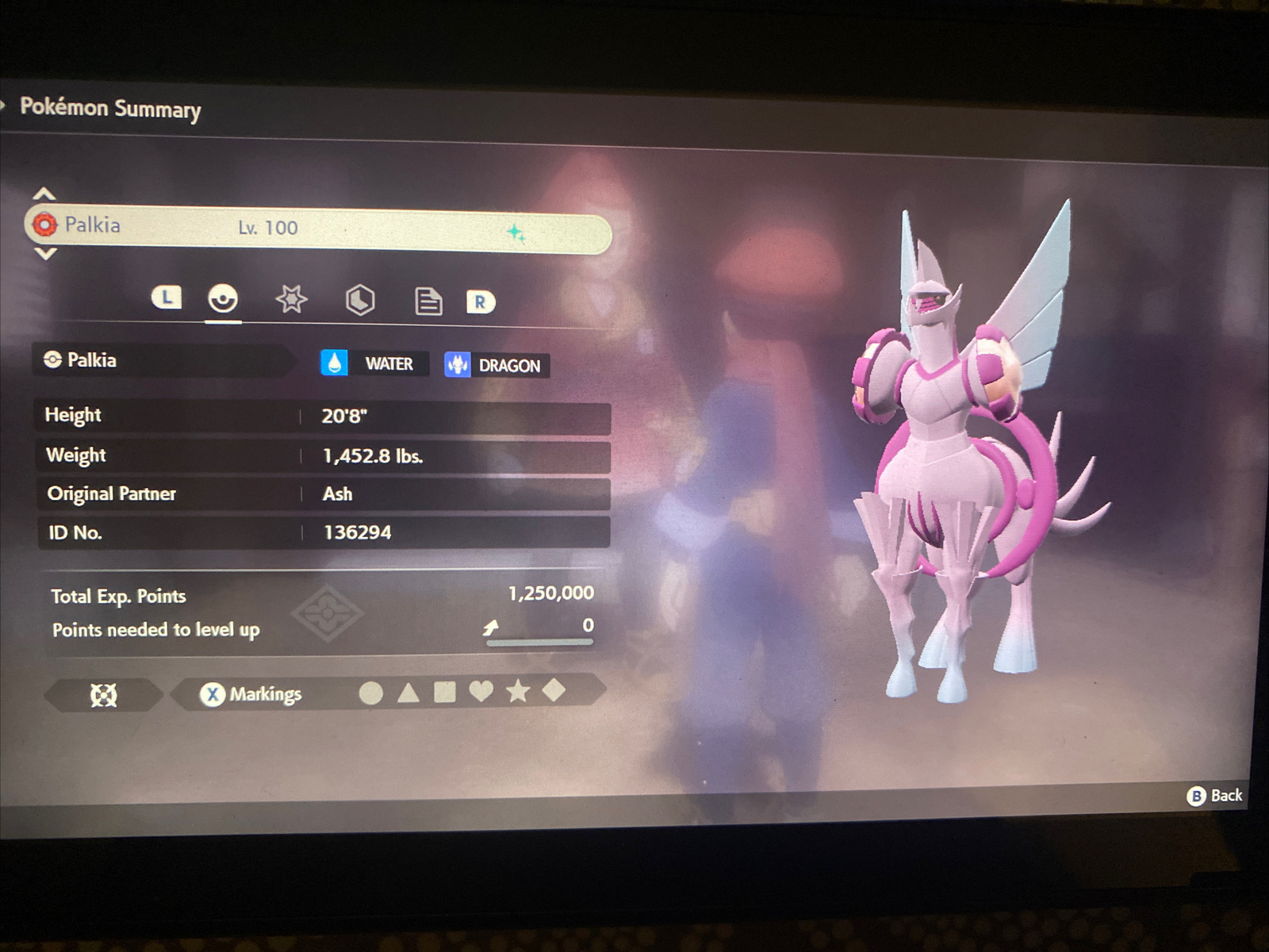 Pokemon Legends Arceus Shiny Palkia (Origin) Max Effort Fast Delivery