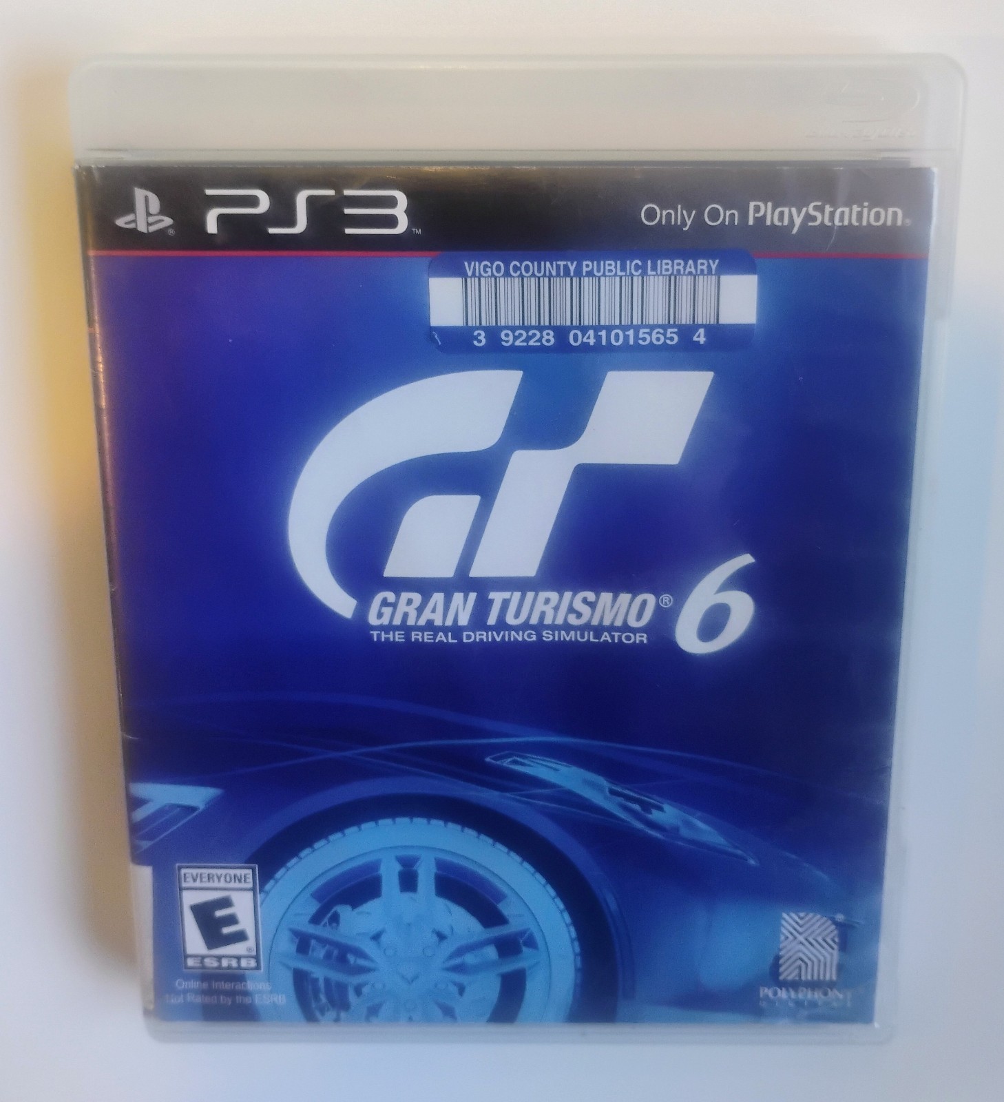 Gran Turismo 6 PS3 PlayStation 3 Real Driving Simulator Former Library Rental