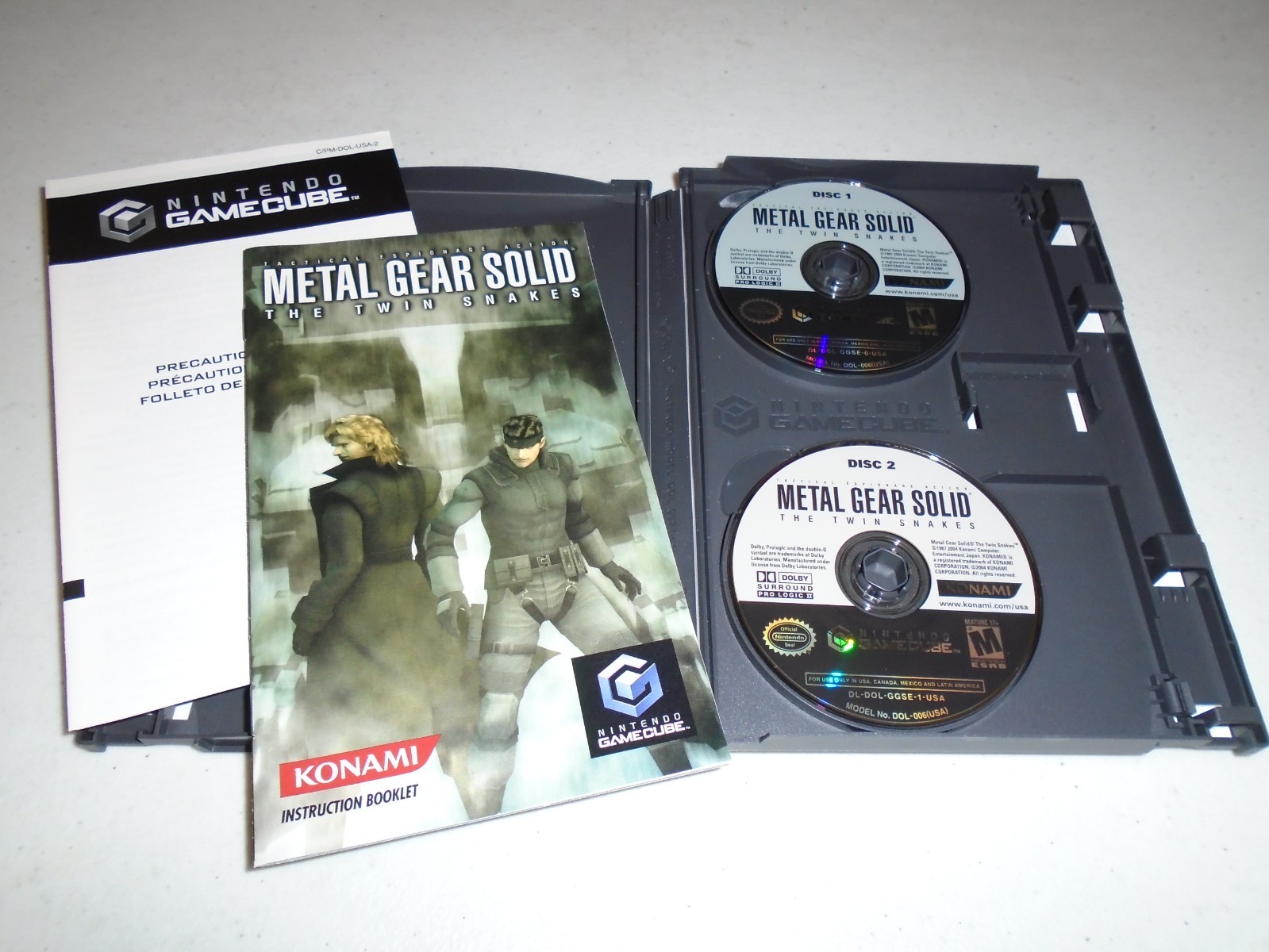 Metal Gear Solid: The Twin Snakes (2-Disc game!) ☆☆ Complete Nintendo GameCube