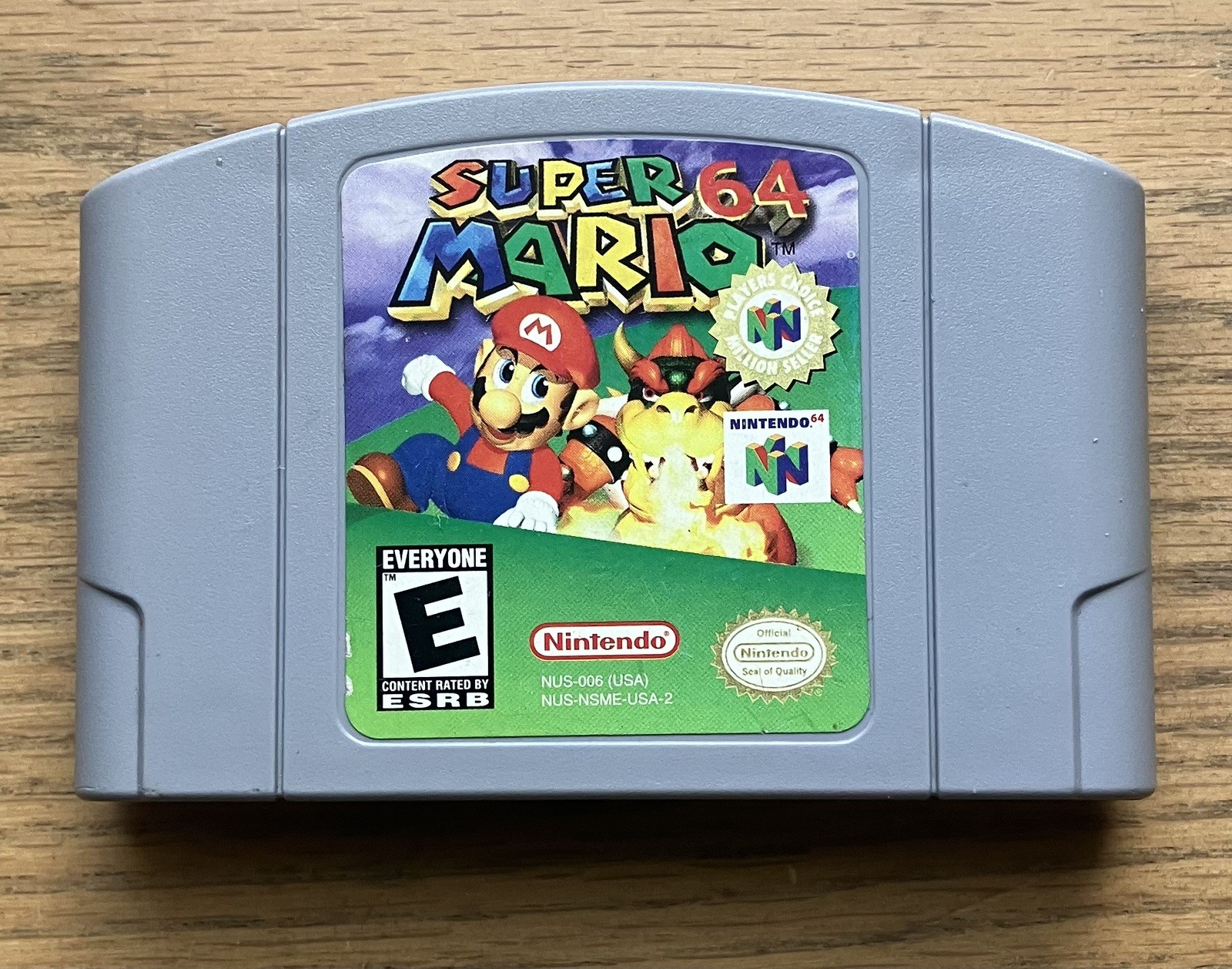 Super Mario 64 Players Choice 1996 Nintendo 64 N64 Cart Authentic Tested / Works