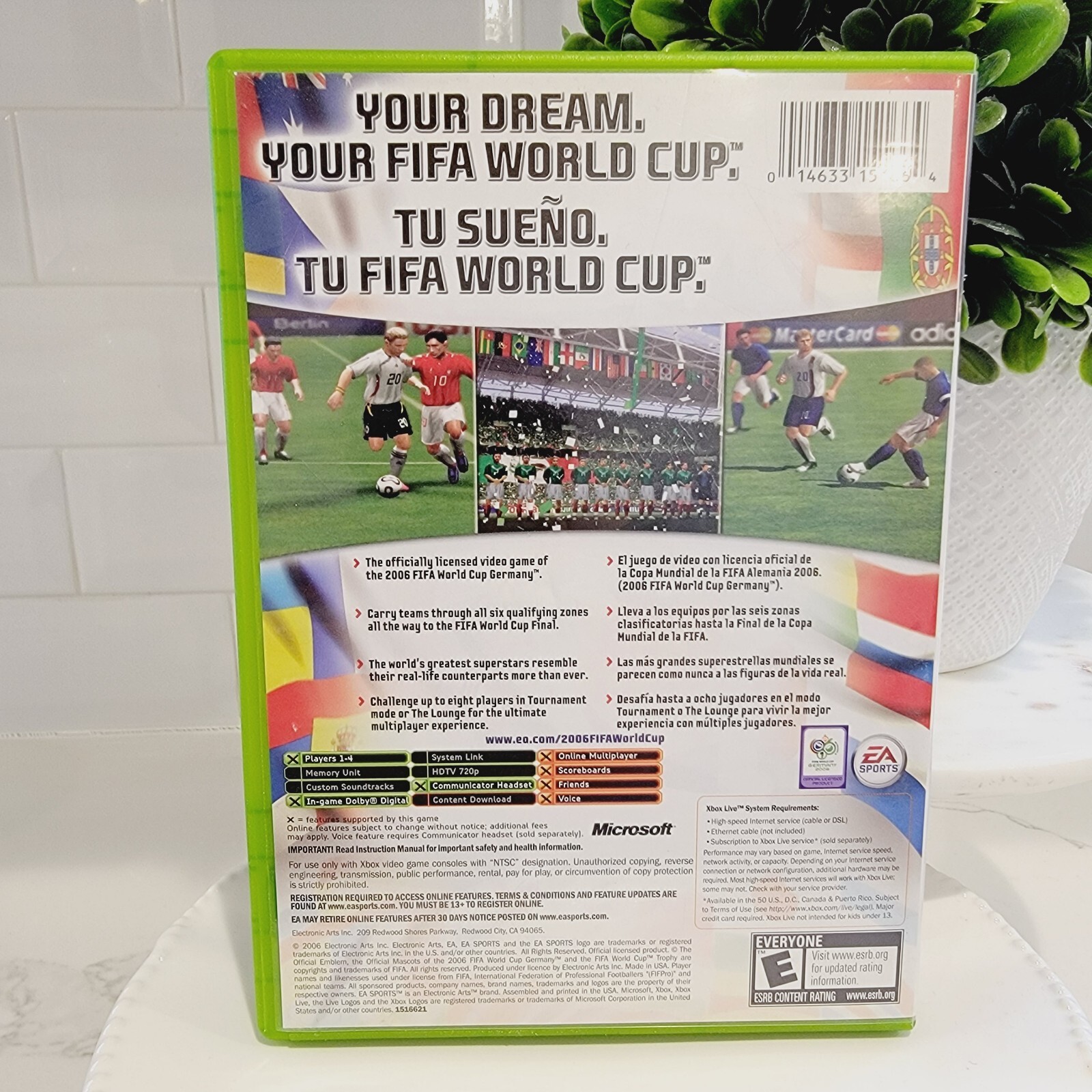 XBOX FIFA 2006 WORLD CUP GERMANY CIB With Manual Futbol Soccer
