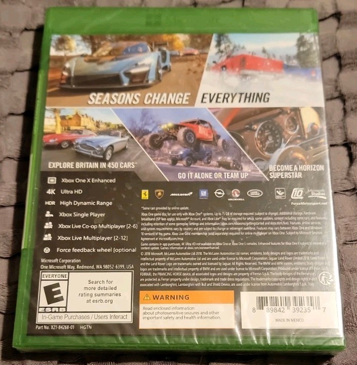 NEW Forza Horizon 4 – (Microsoft Xbox One, 2018) Factory SEALED 4K Ultra HD