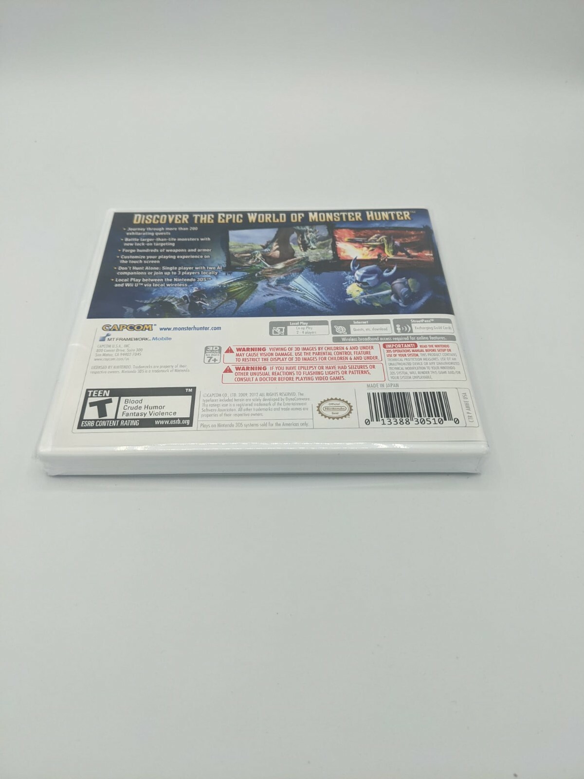 Monster Hunter 3 Ultimate 3DS NTSC (Nintendo 3DS, 2013) Brand New