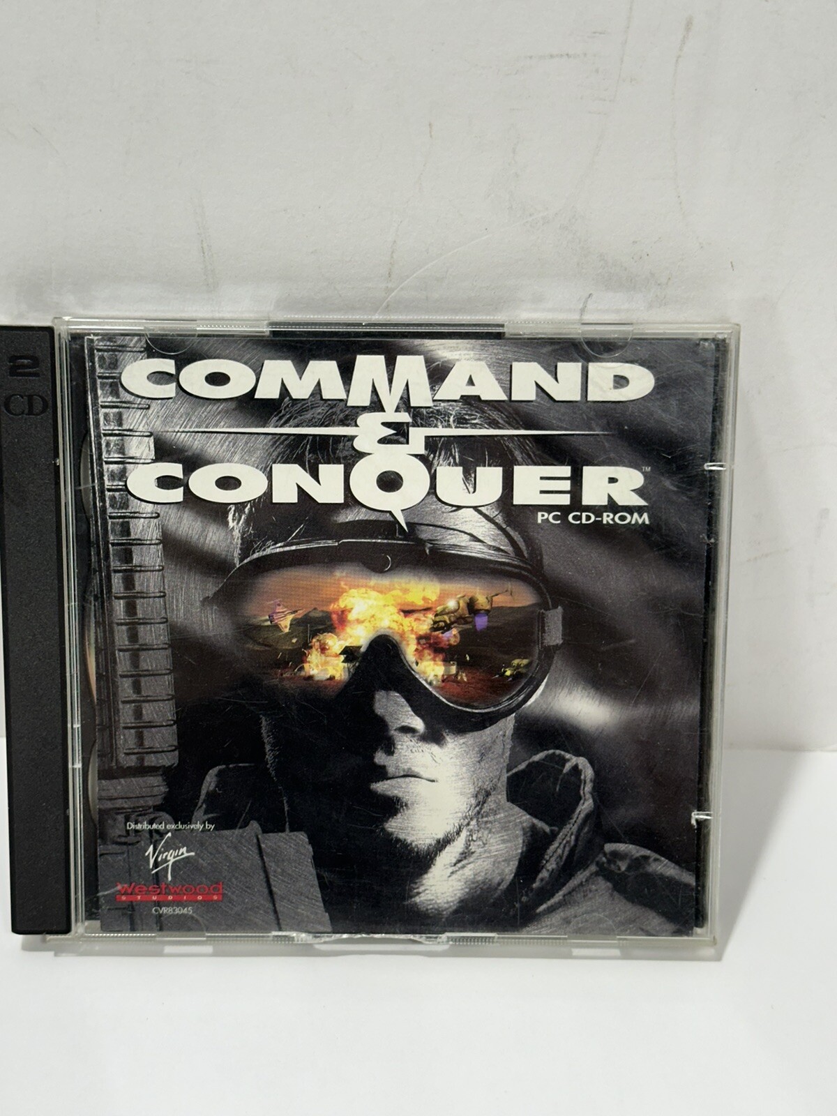 Command & Conquer C&C Windows 95 PC Game CD-ROM 2 Discs – Case Broken
