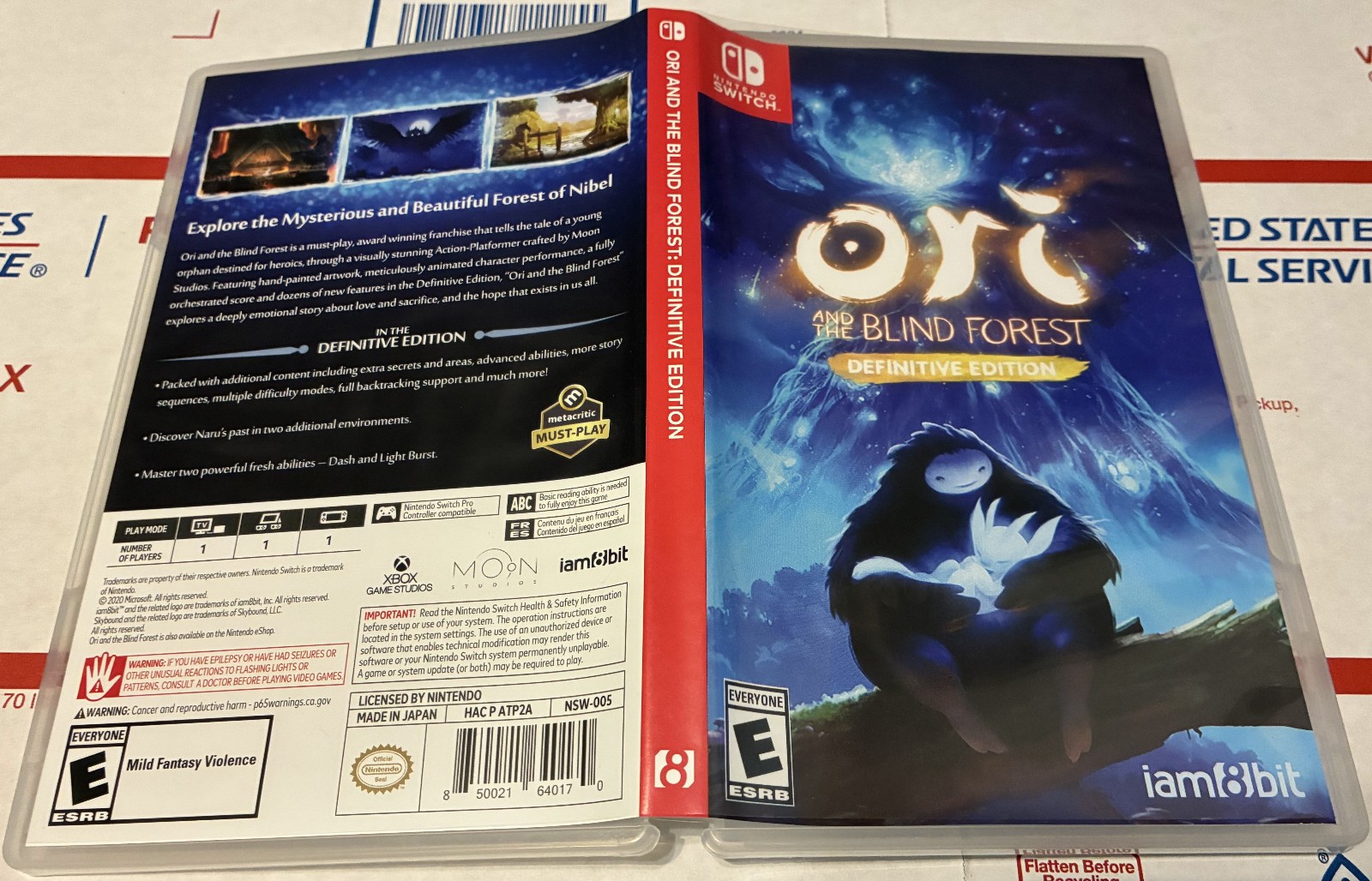 Ori and The Blind Forest: Definitive Edition (Nintendo Switch, 2019) Complete