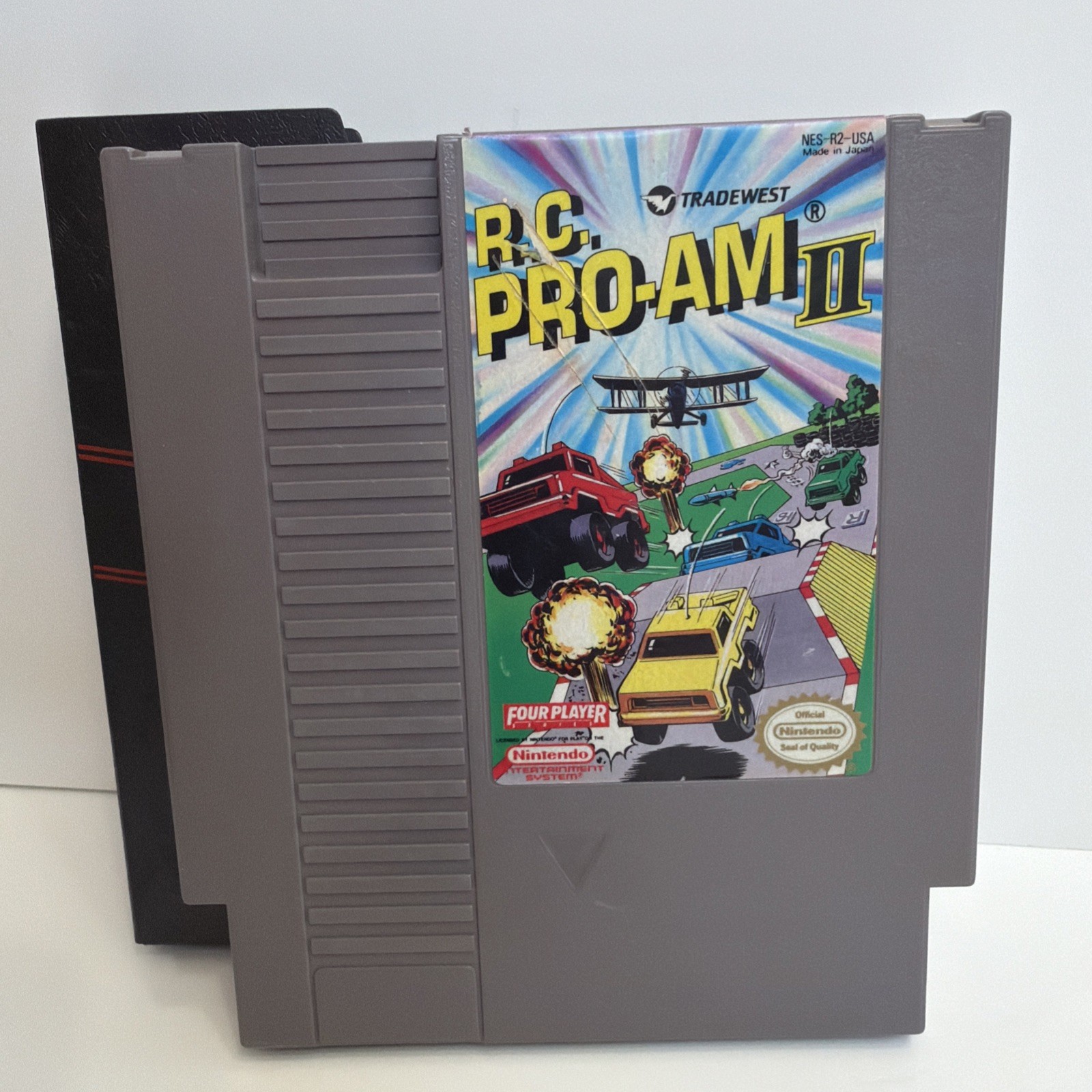 R.C. Pro-AM II 2 Nintendo NES +Dustcover Tested Authentic CLEAN