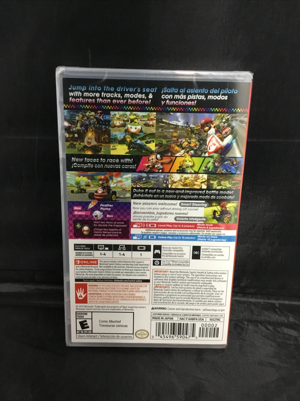 Genuine Mario Kart 8 DELUXE Video Game – Nintendo Switch Brand New Sealed