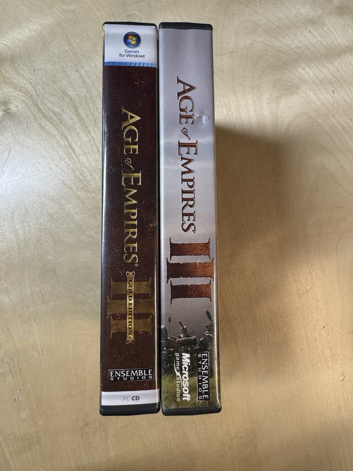 Age of Empires III & Age Of Empires 3 Gold Edition CIB
