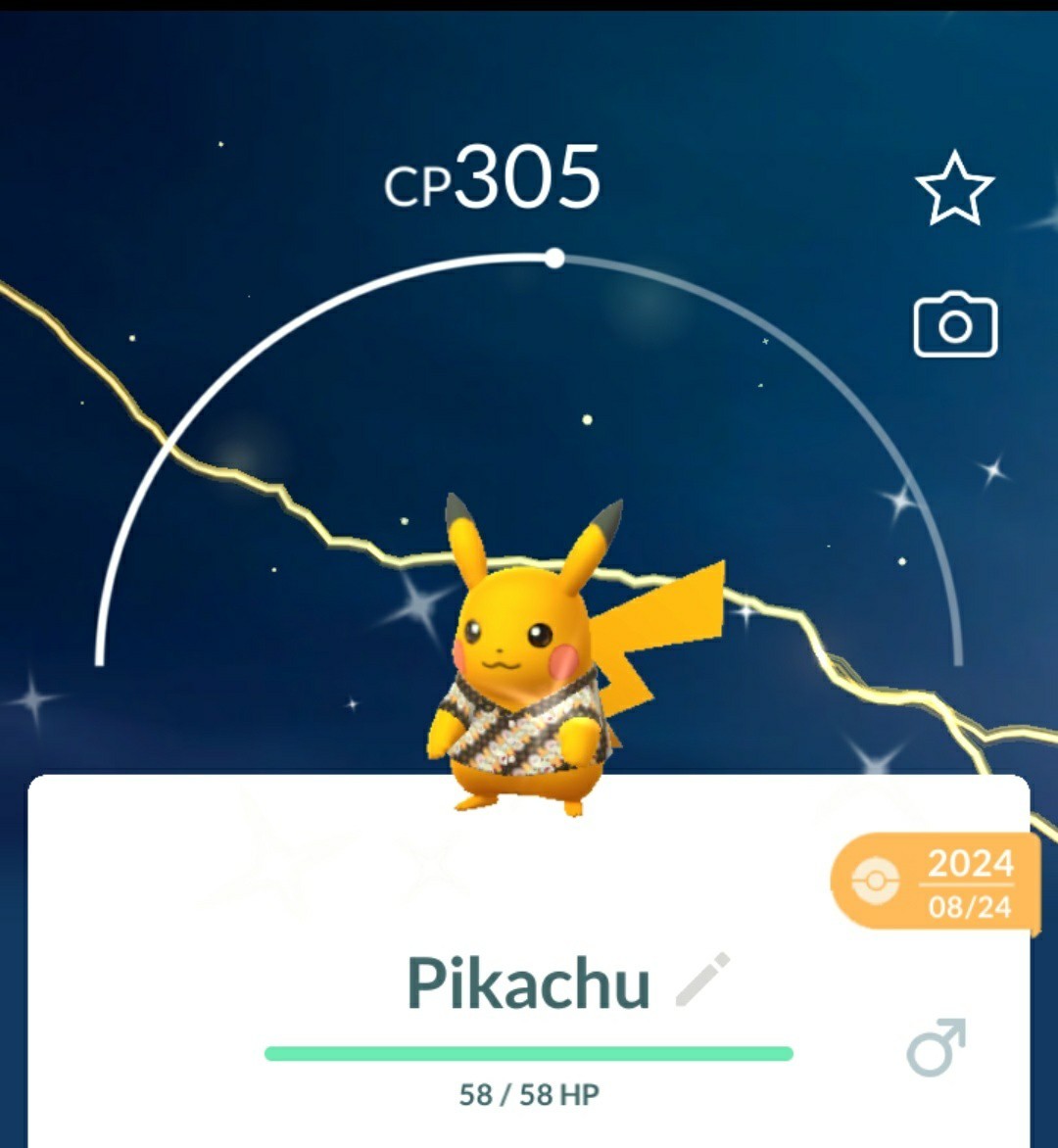 Pokemon Trade Go – Shiny Batik T-shirt Pikachu | Registered 20k