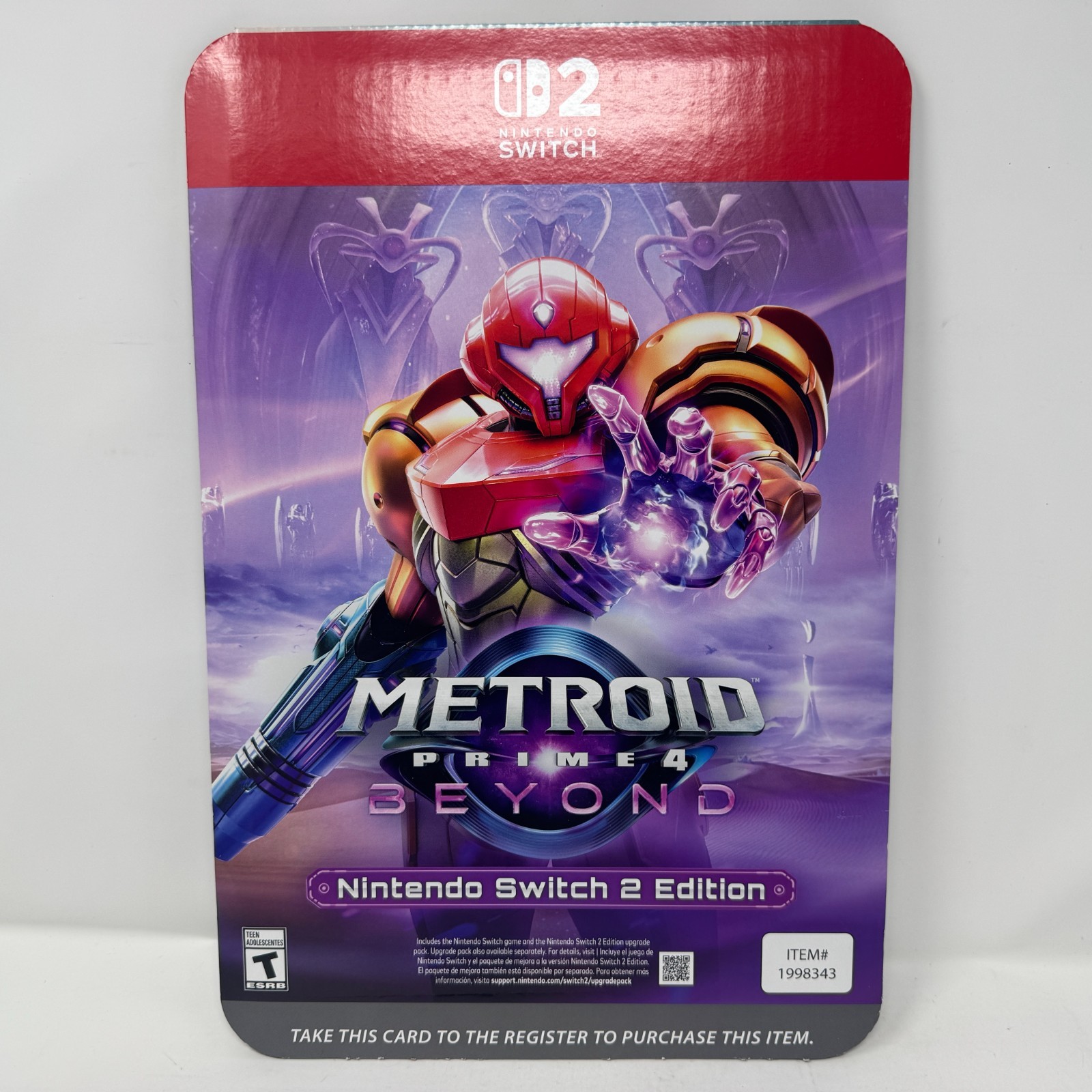 Pokemon ZA Metroid Prime 4 Kirby Air Nintendo Switch Costco Display Poster Card