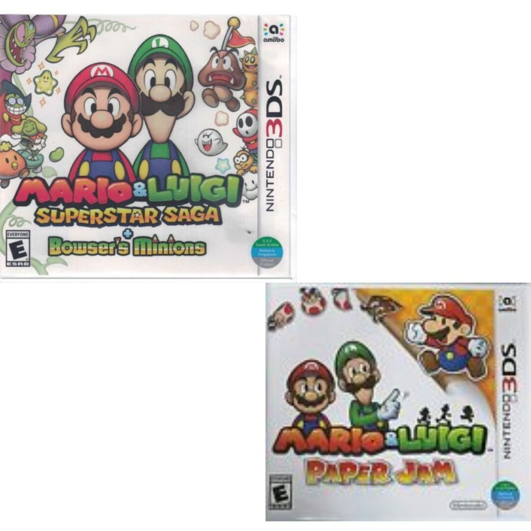 Mario & Luigi: Superstar Saga + Bowser’s Minions + Paper Jam 3DS New Game Bundle