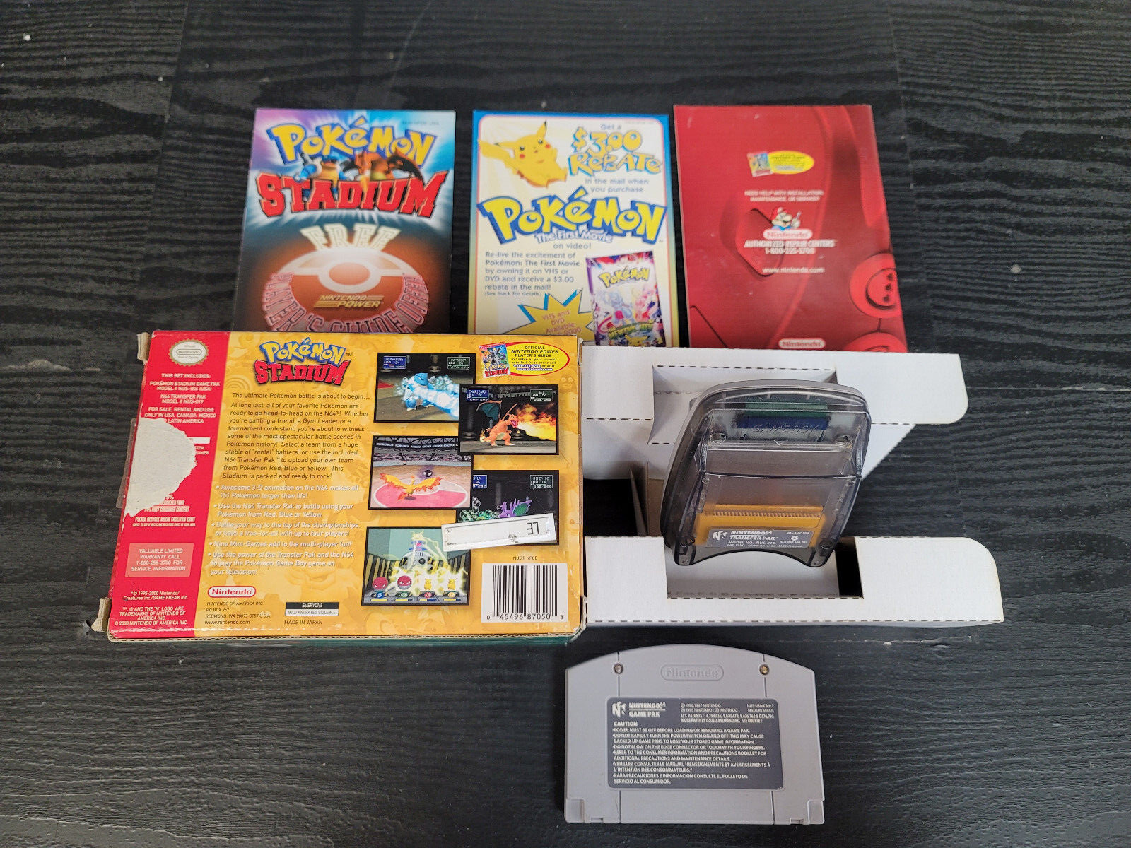 Pokemon Stadium Nintendo 64 N64 Complete In Box CIB Great Shape With Transfer