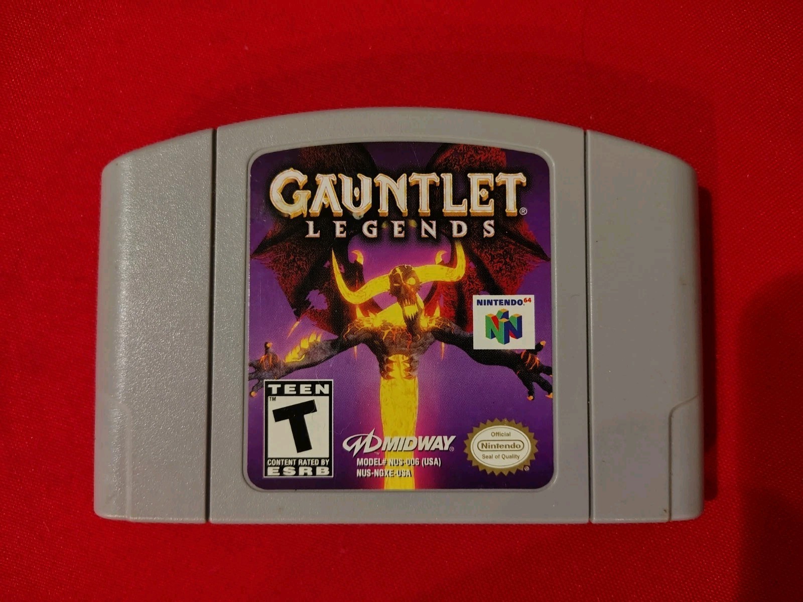 Gauntlet Legends Nintendo 64 N64 Game Cartridge Authentic